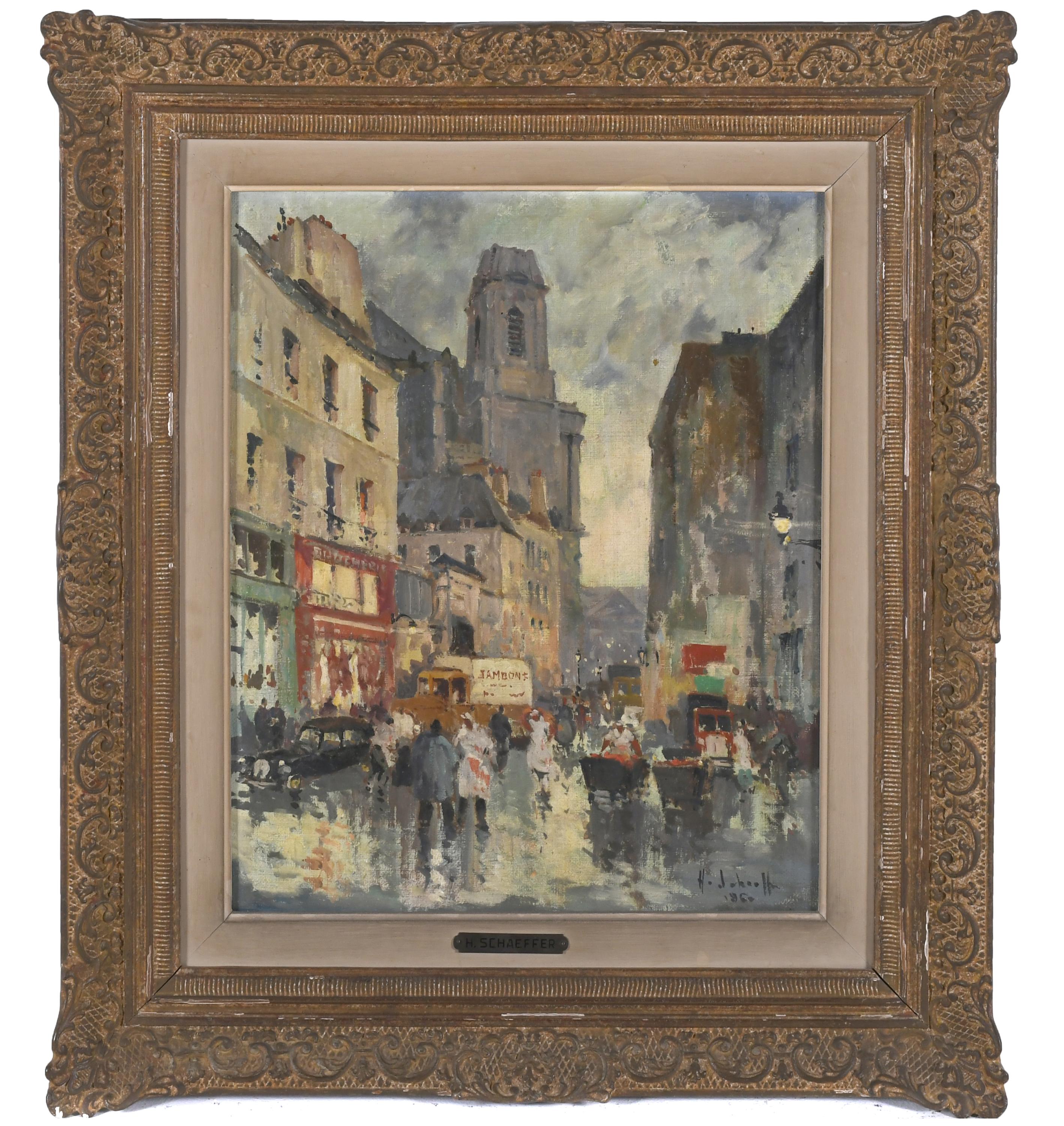 HENRI-ALEXIS SCHAEFFER (1900-1975). "CALLE DE PARÍS", 1960.