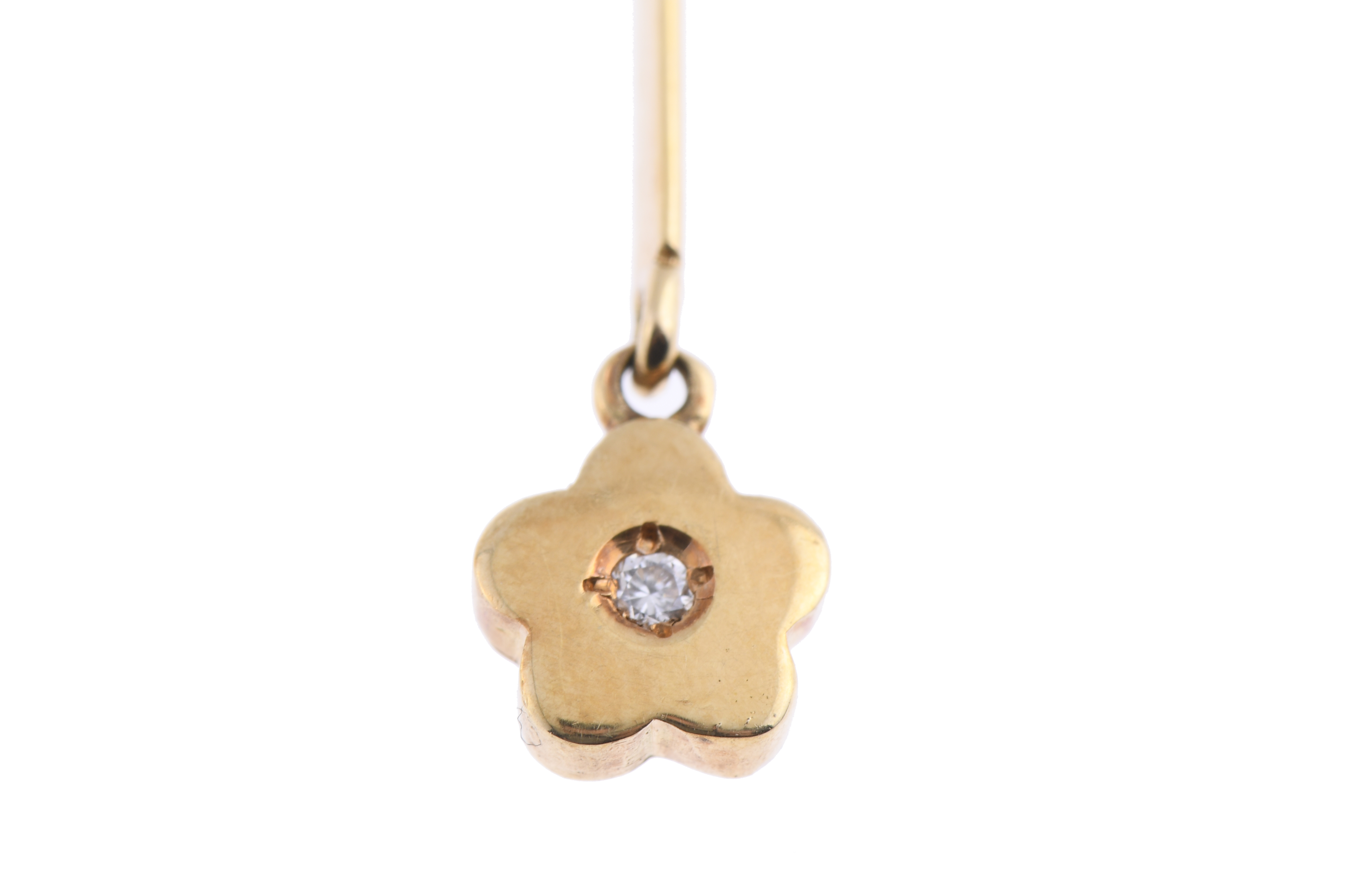 PENDIENTES LARGOS CON FLORES.