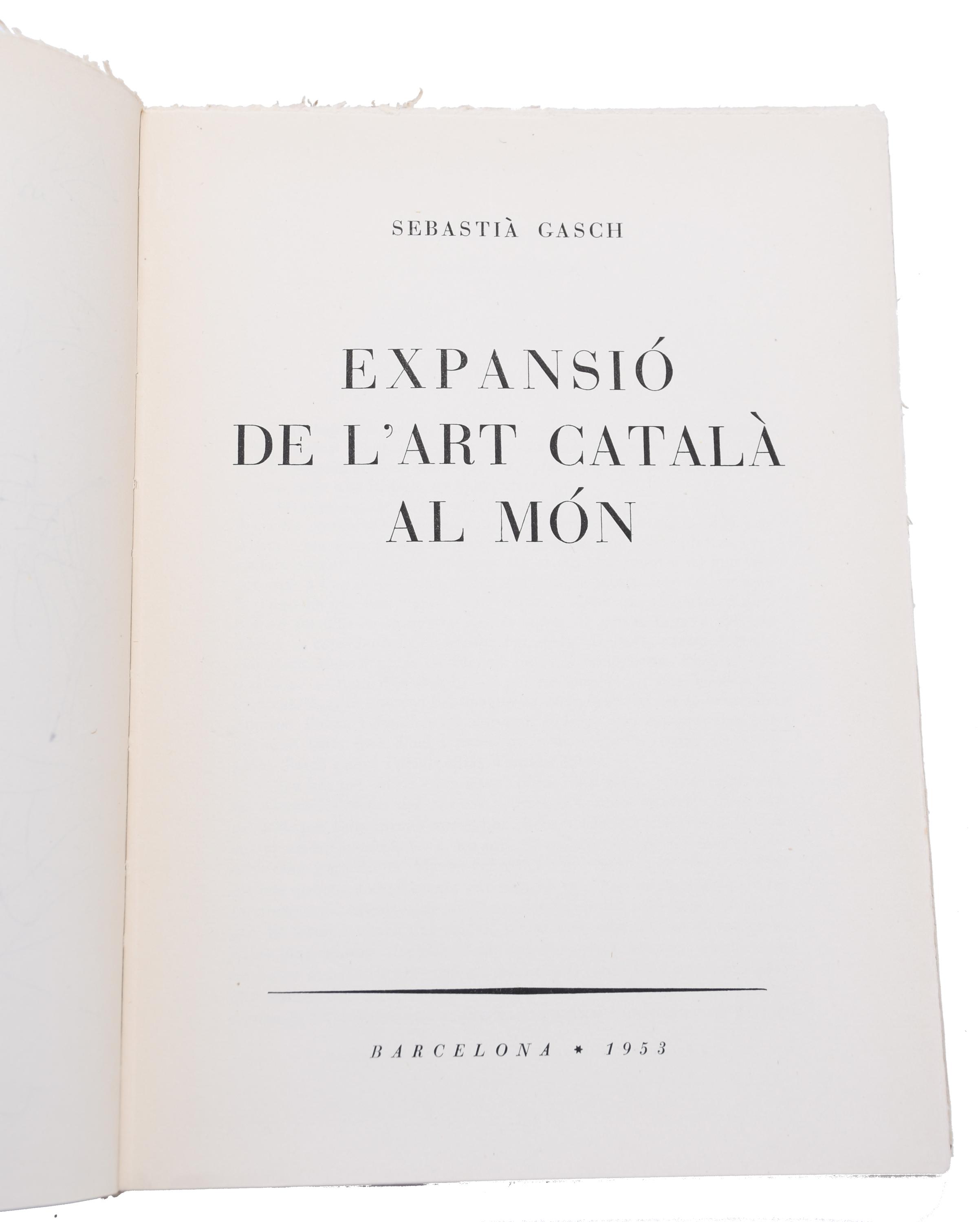 EMILI GRAU-SALA (1911-1975). Dibujo a bolígrafo en la porta
