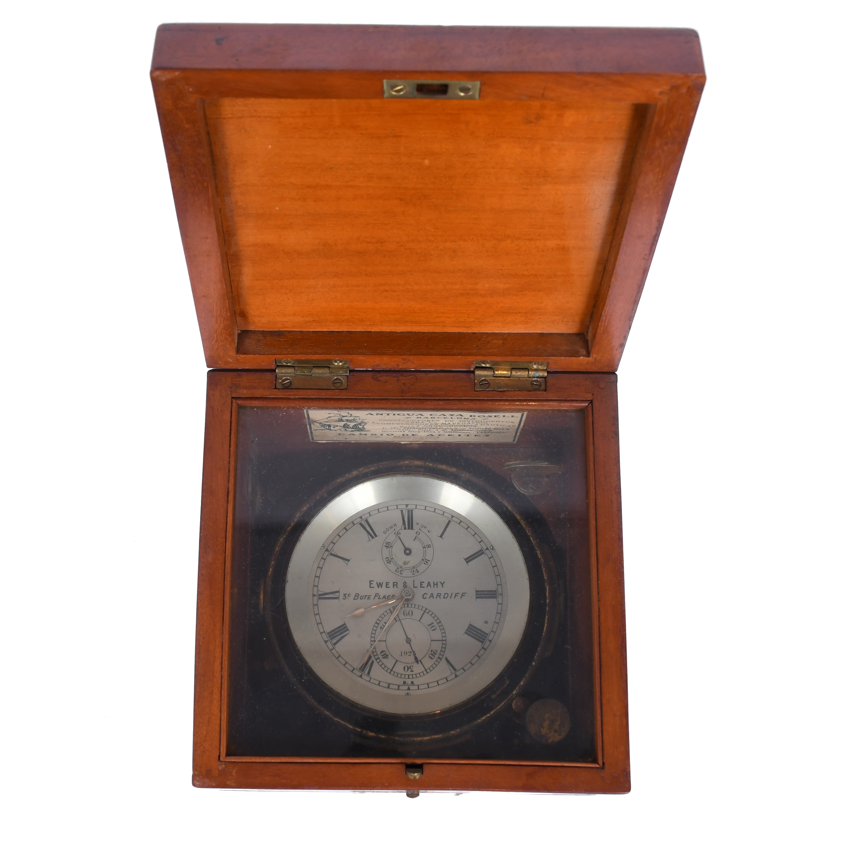 EWER & LEAHY. RELOJ CRONÓMETRO DE BARCO, 1923.