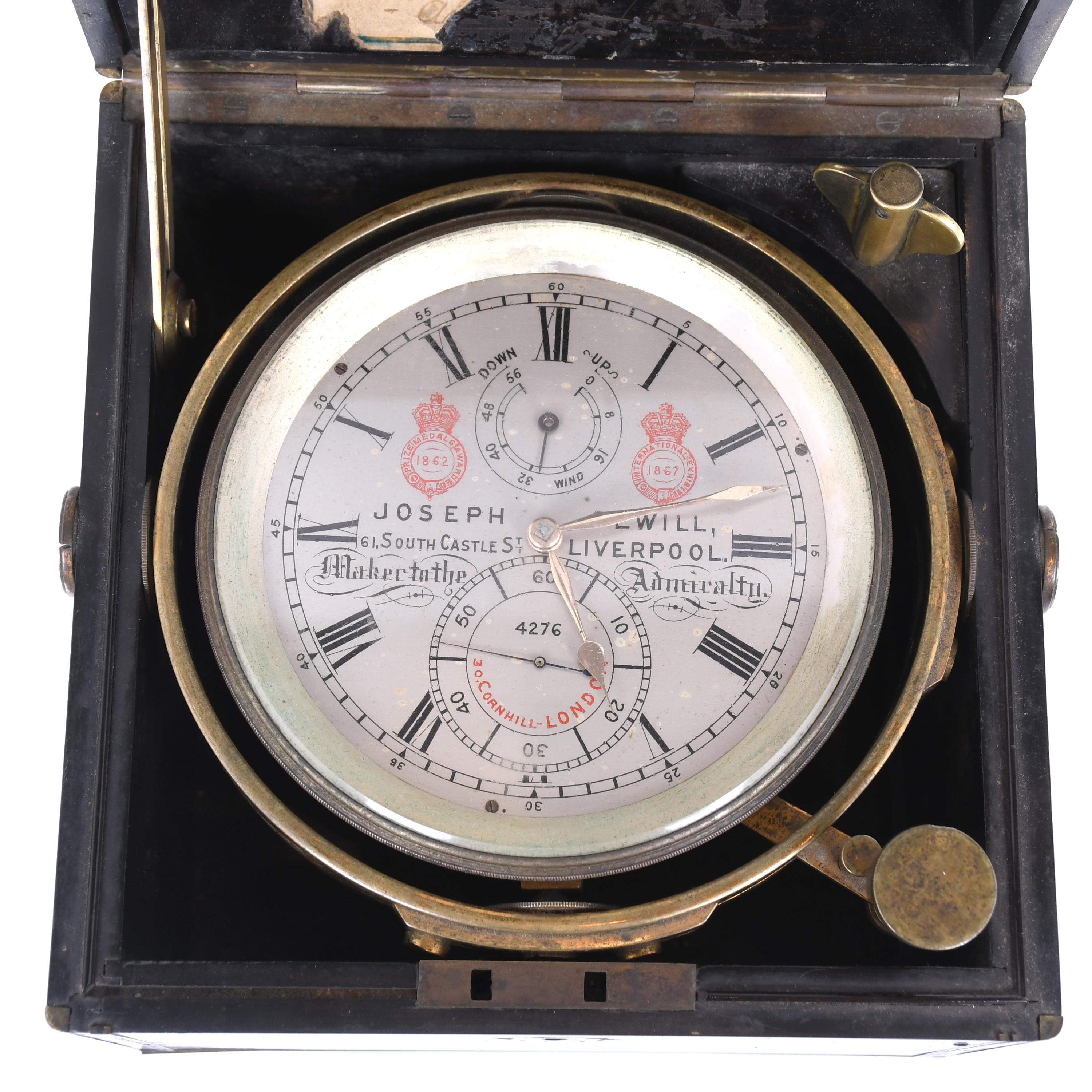 JOSEPH SEWILL. RELOJ CRONÓMETRO DE BARCO, CIRCA 1860. 