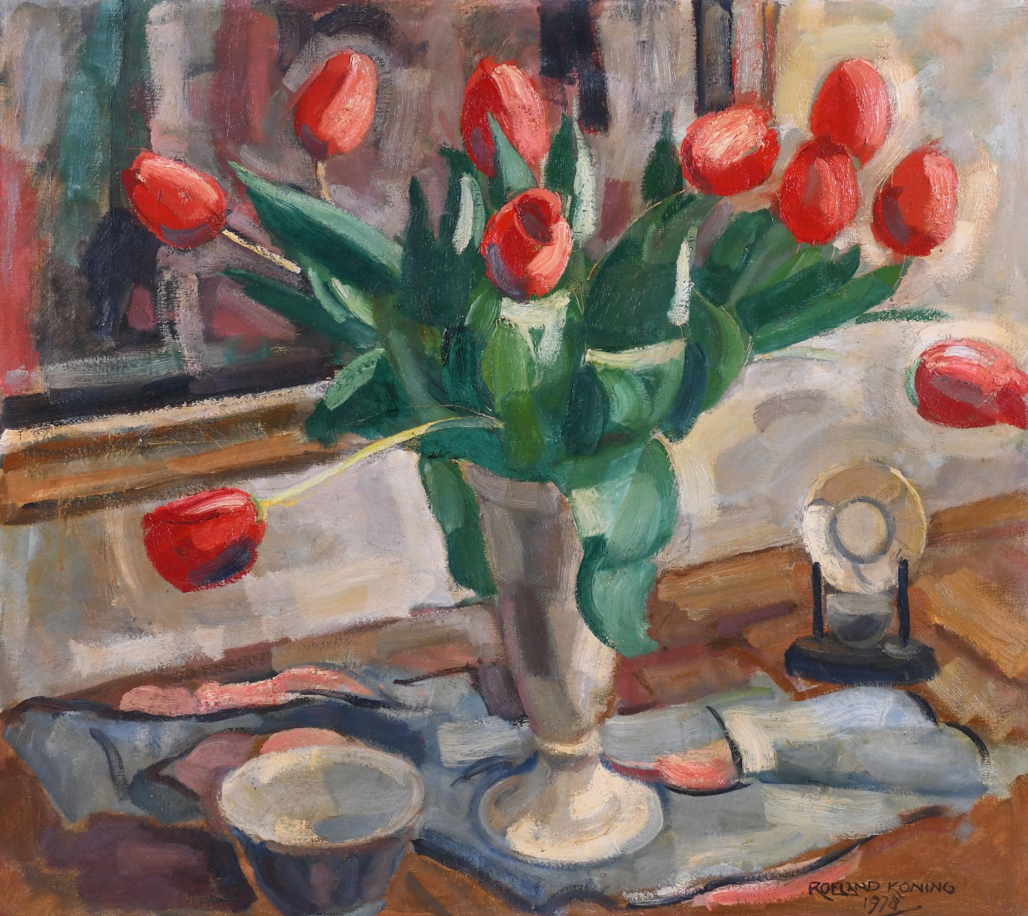 ROELAND KONING (1898-1985). "TULIPANES", 1978.