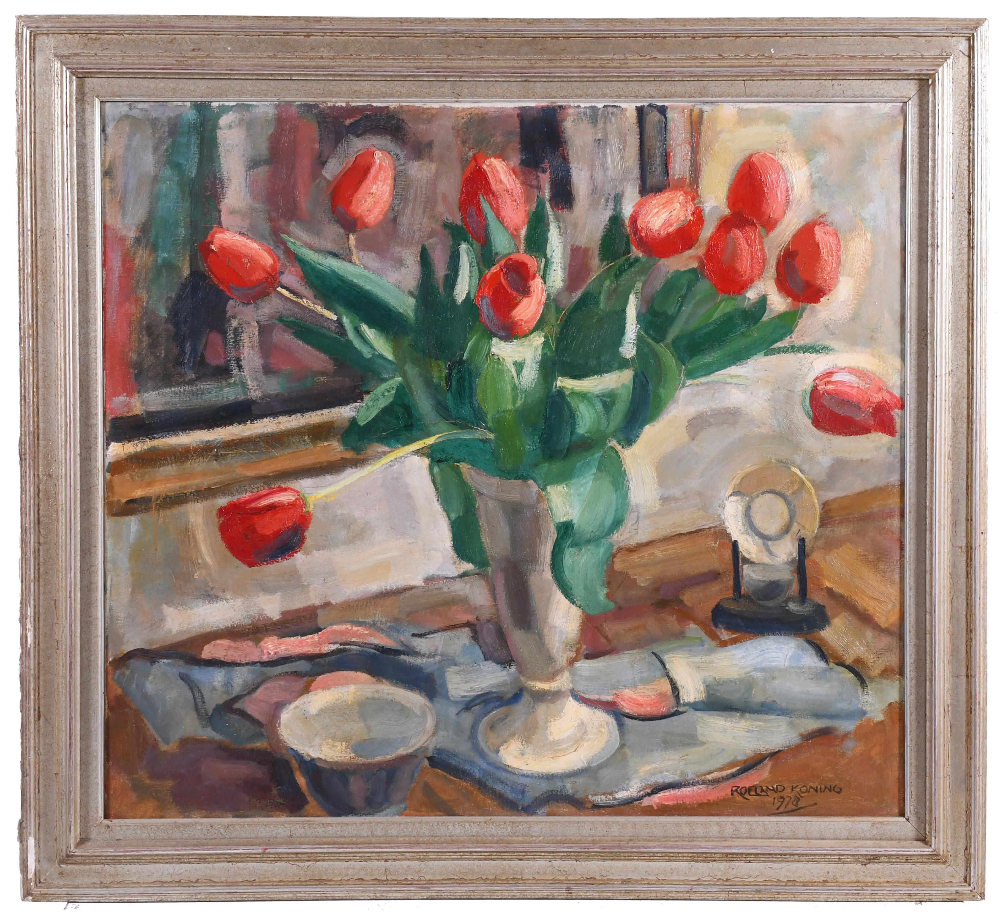 ROELAND KONING (1898-1985). "TULIPANES", 1978.