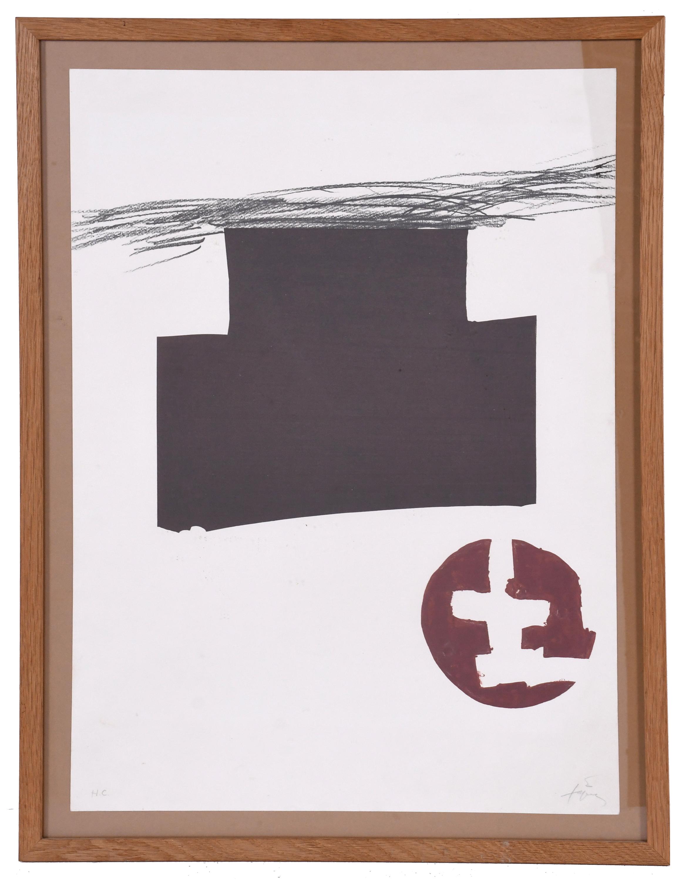 ANTONI TÀPIES (1923-2012). Litografía para el cartel de la 