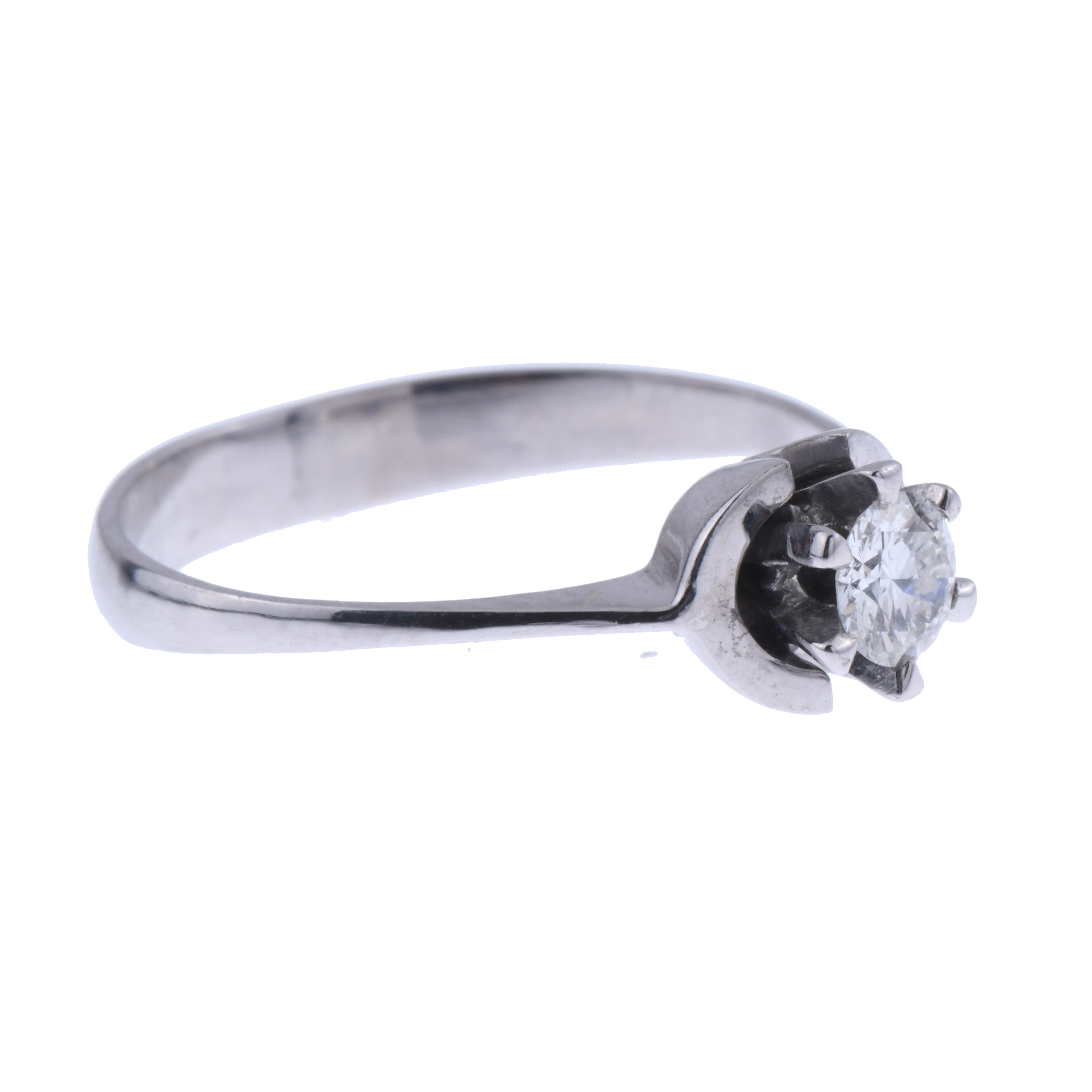 SORTIJA SOLITARIO DE DIAMANTE.