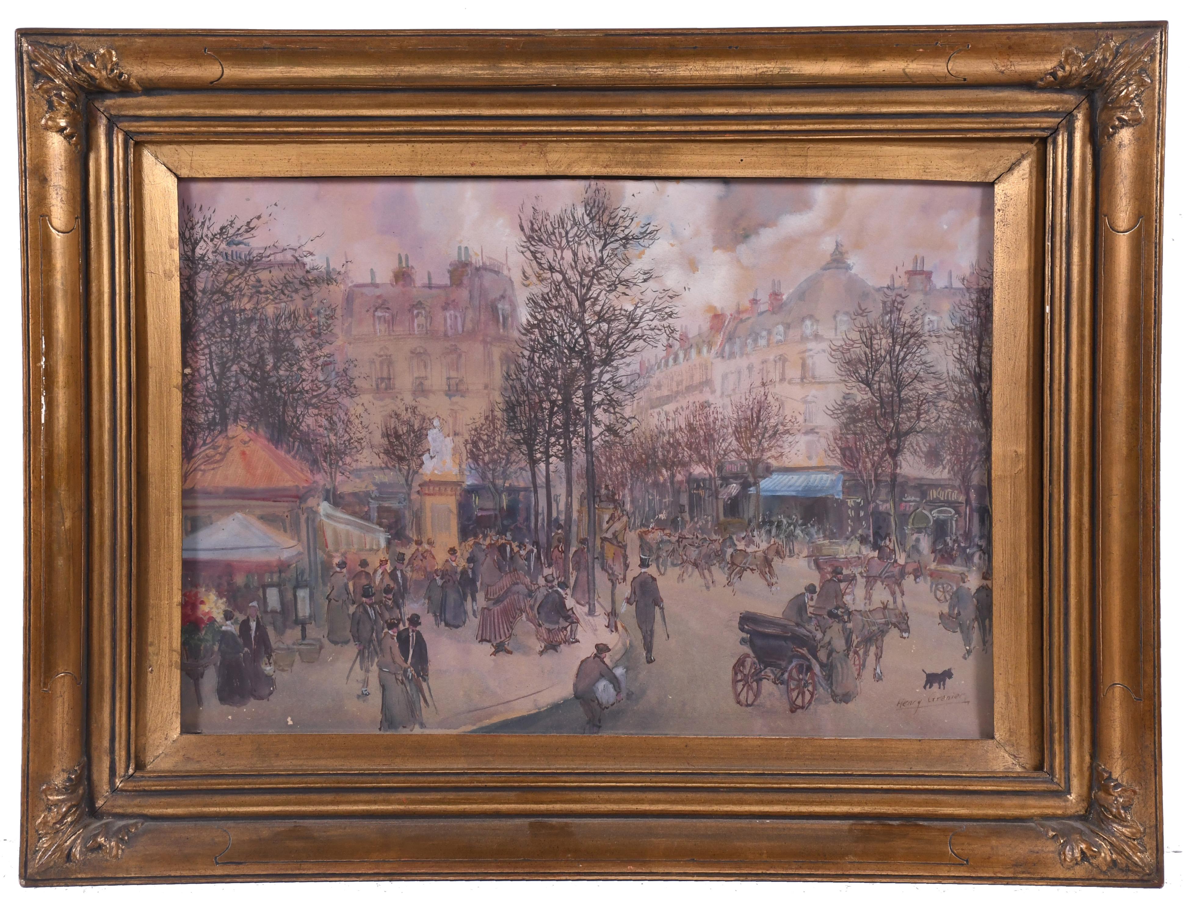 HENRY GRENIER (1882-1940) "CALLE DE PARÍS".