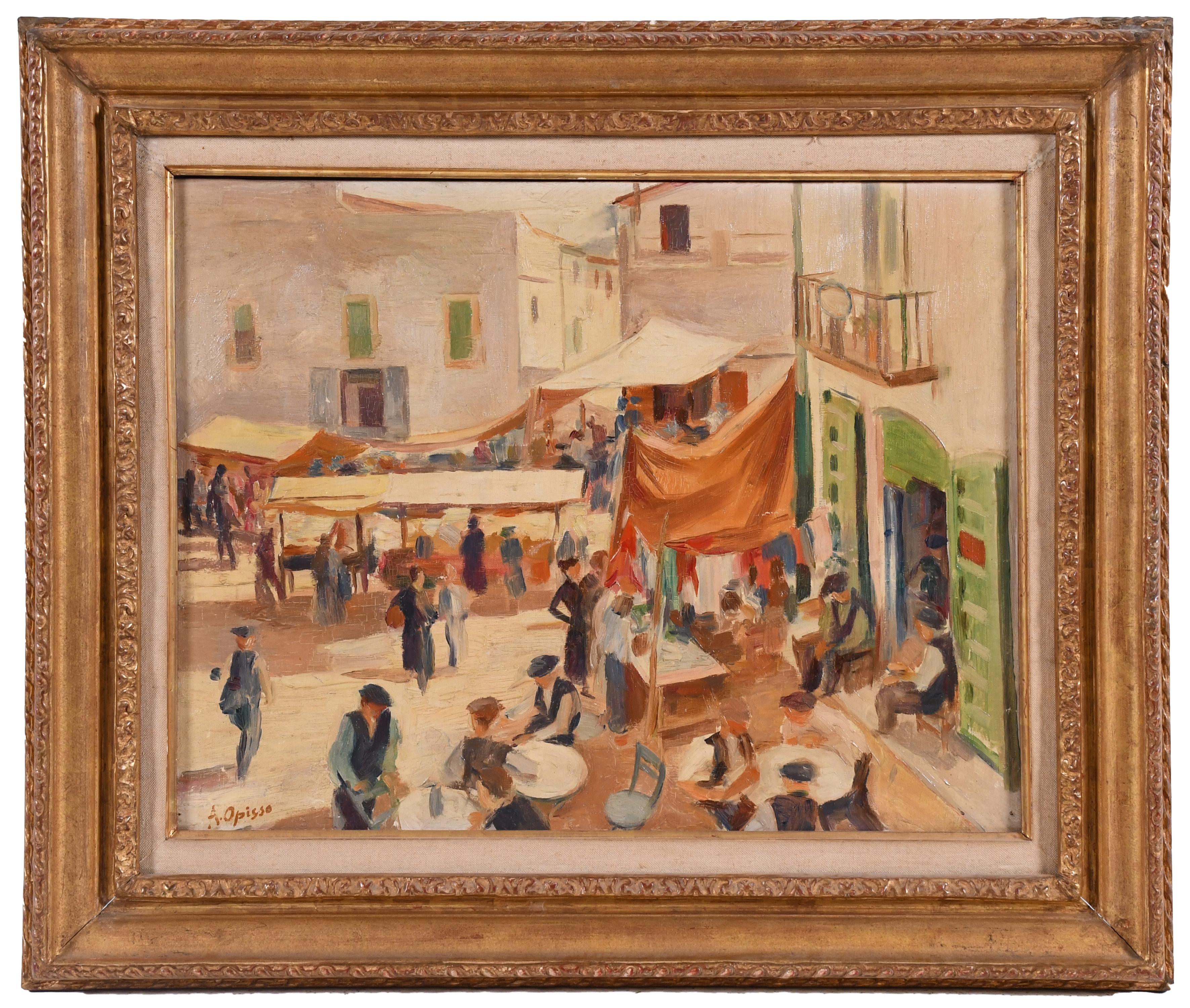 ALFREDO OPISSO (1907-1980). "MERCADO".