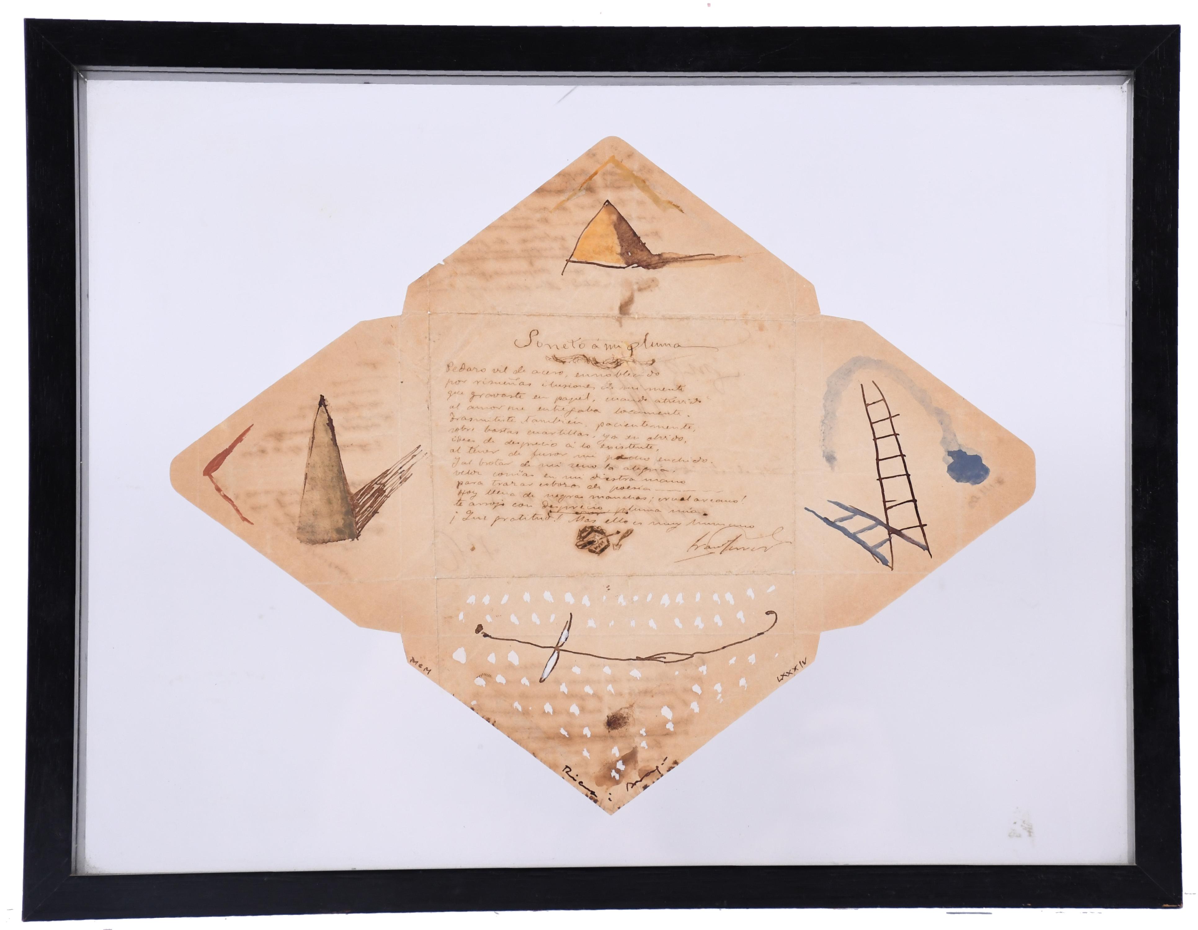 JOSEP MARIA RIERA I ARAGO (1954). "SONETO A MI PLUMA",1984.