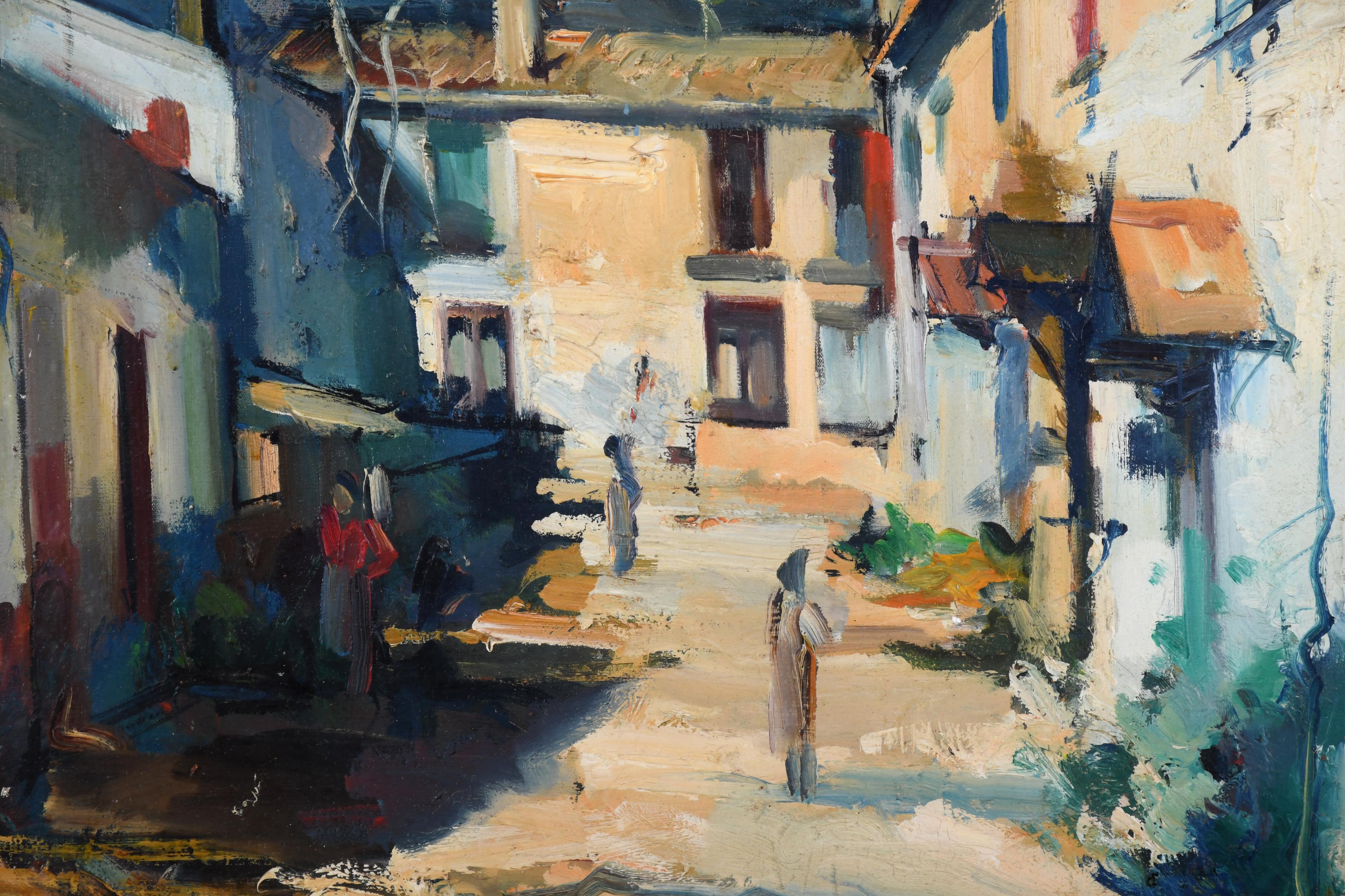 JOAN SERRA MELGOSA (1899-1970). "CALLE DE PUEBLO".