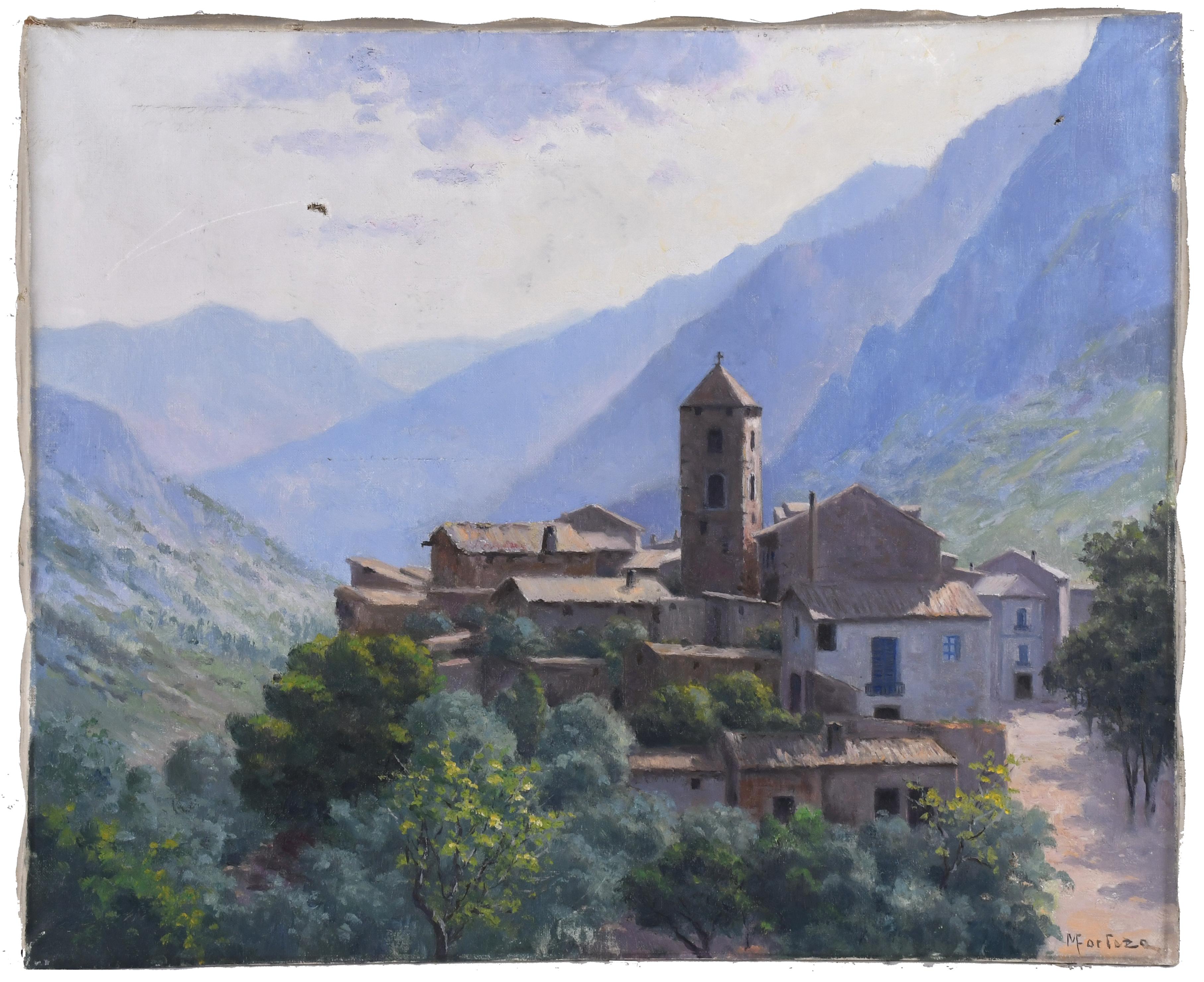 MIQUEL FORTEZA (1881-1969). "ANDORRA LA VIEJA"