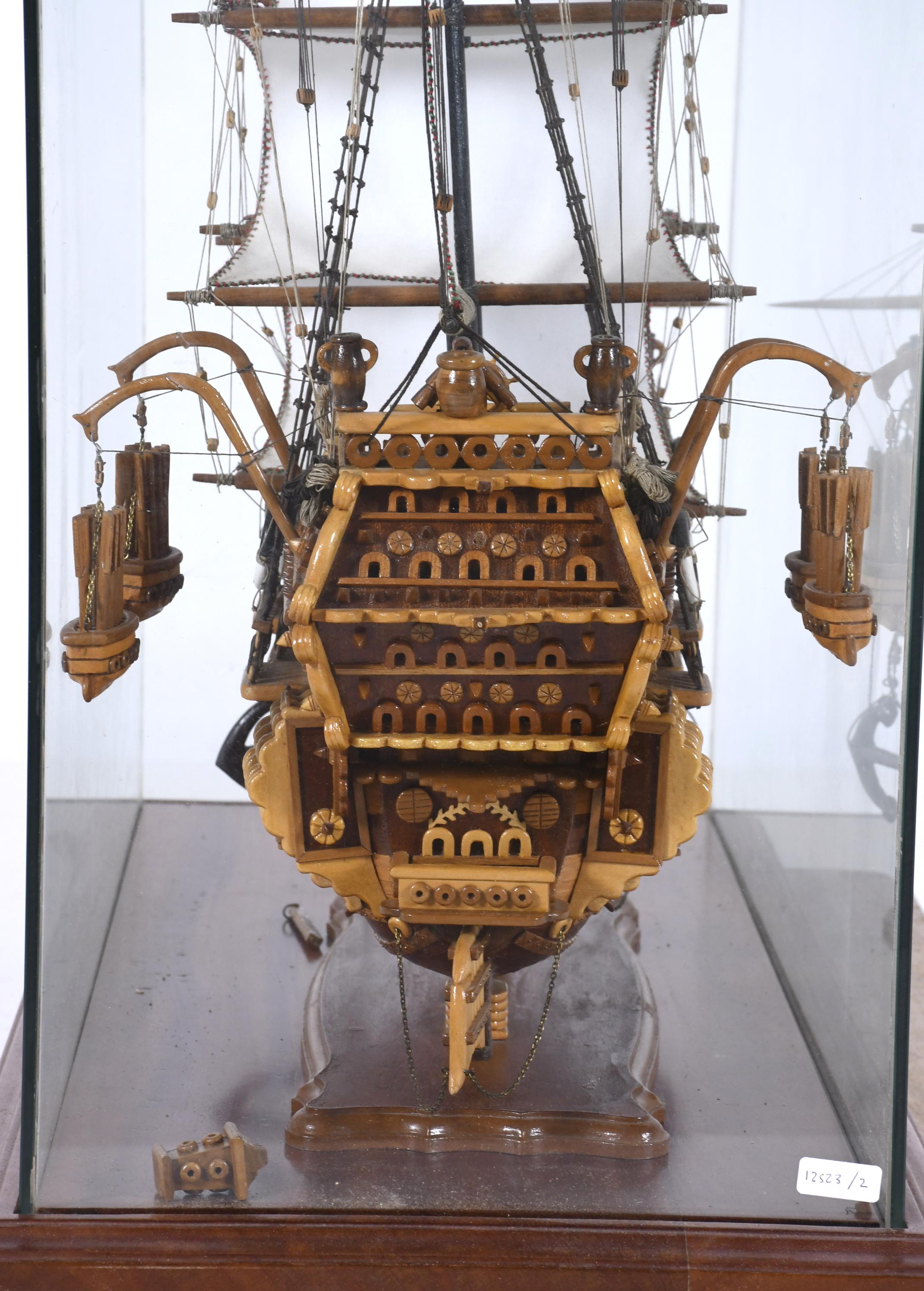 MAQUETA DE GALEÓN INGLÉS, FIN SIGLO XX. 