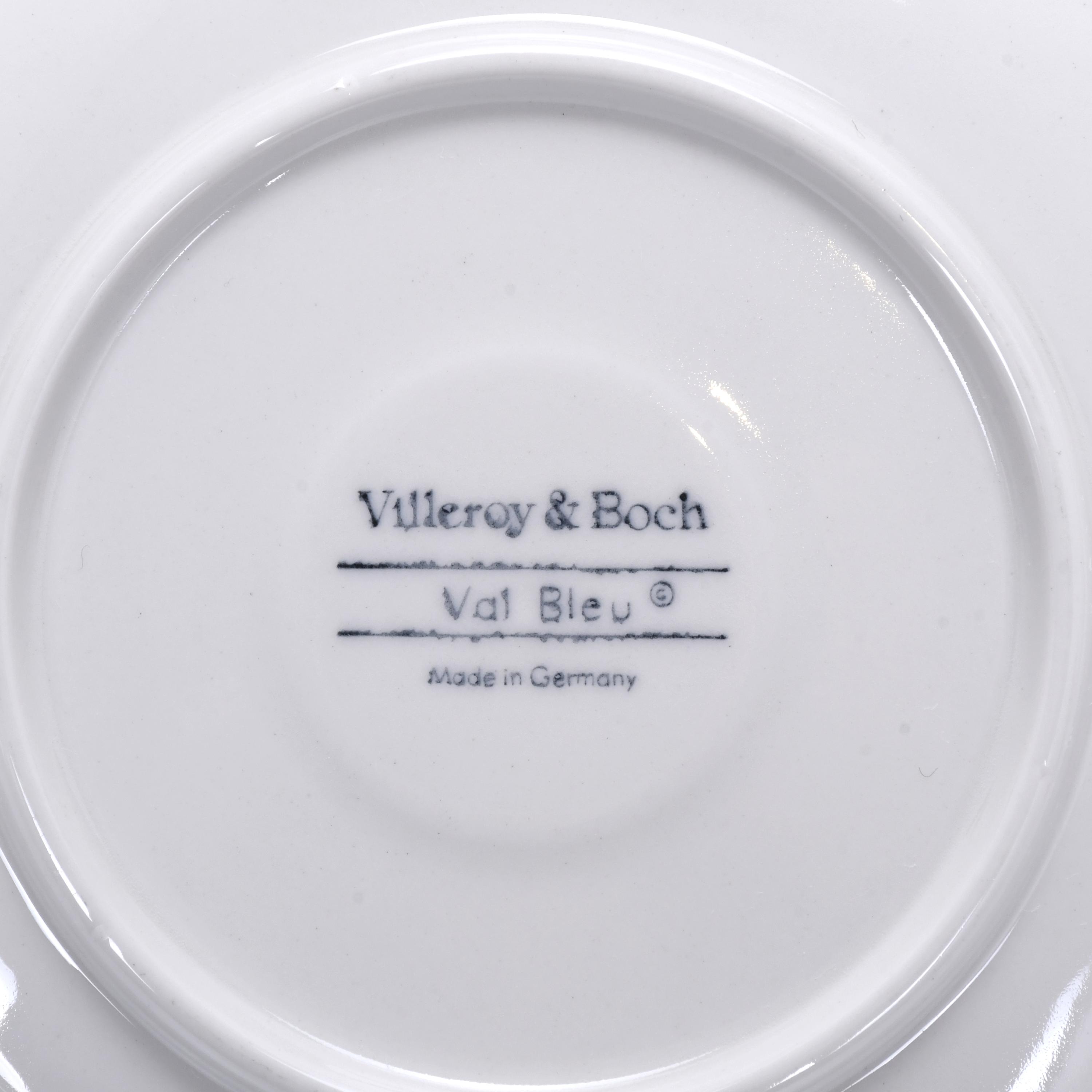 VILLEROY & BOCH. JUEGO DE CAFÉ MODELO "VAL BLEU". 