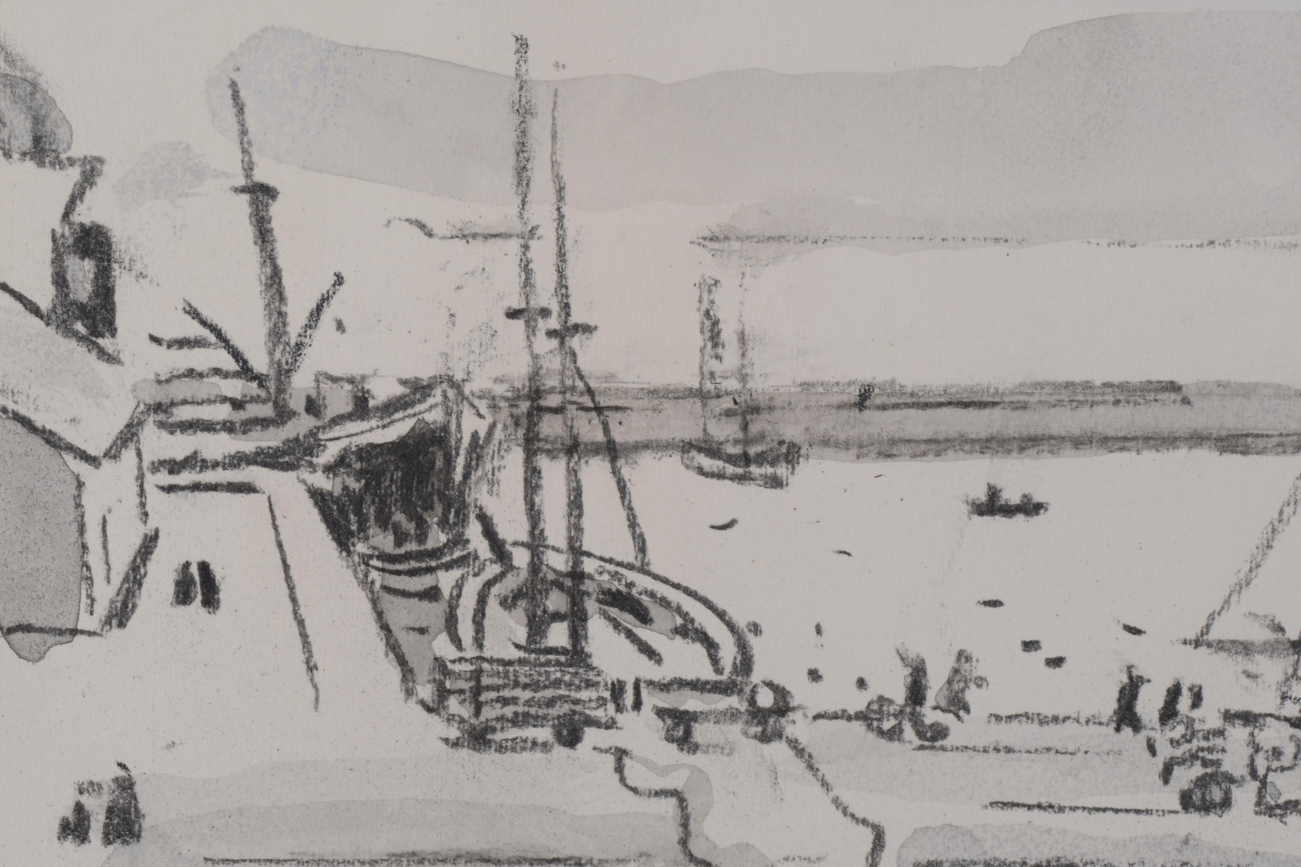 JOSEP AMAT PAGES (1901-1991). "PUERTO".