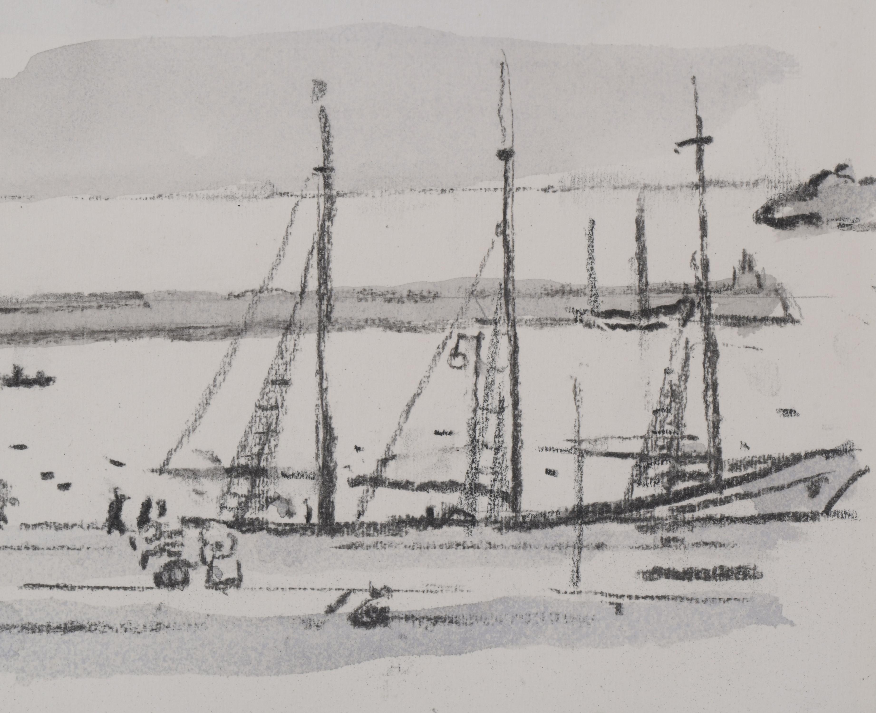 JOSEP AMAT PAGES (1901-1991). "PUERTO".