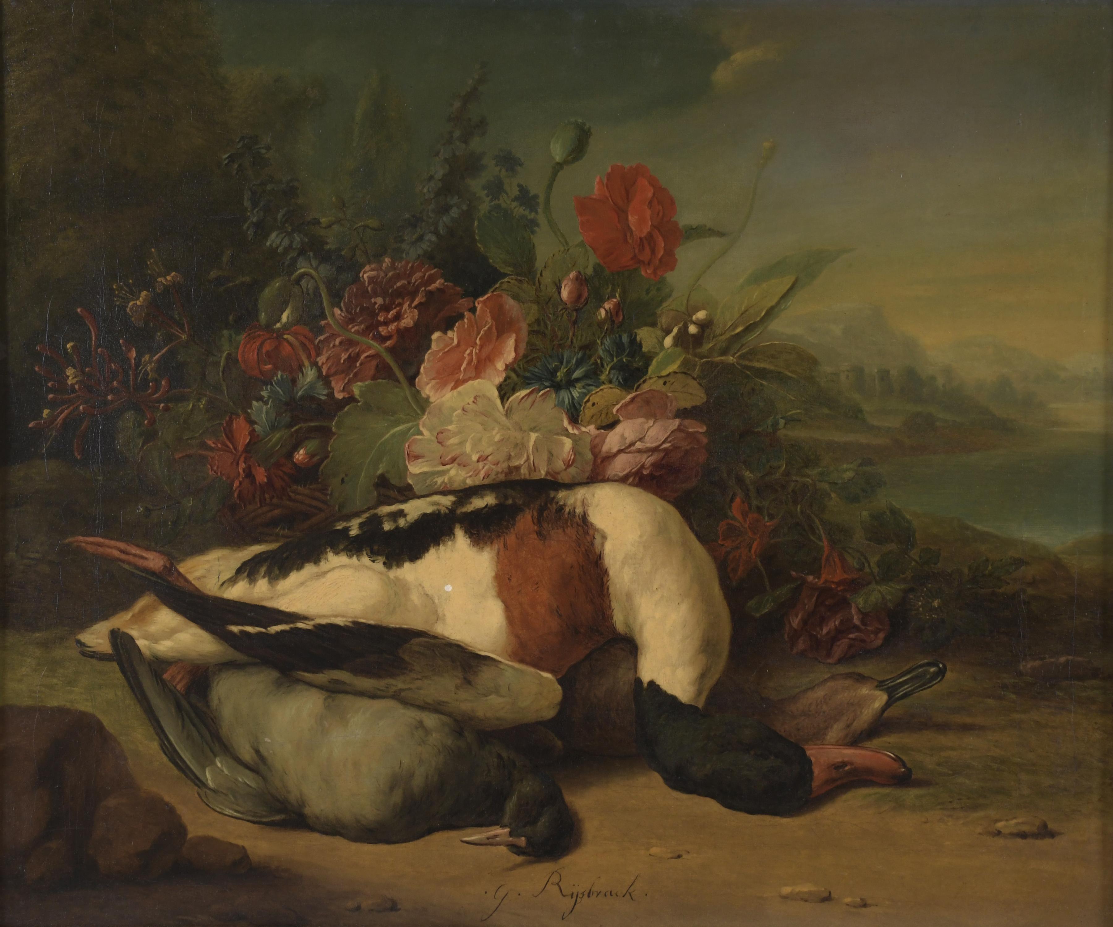 GERARD RYSBRACK (1696-1773). "NATURALEZA MUERTA CON AVES Y