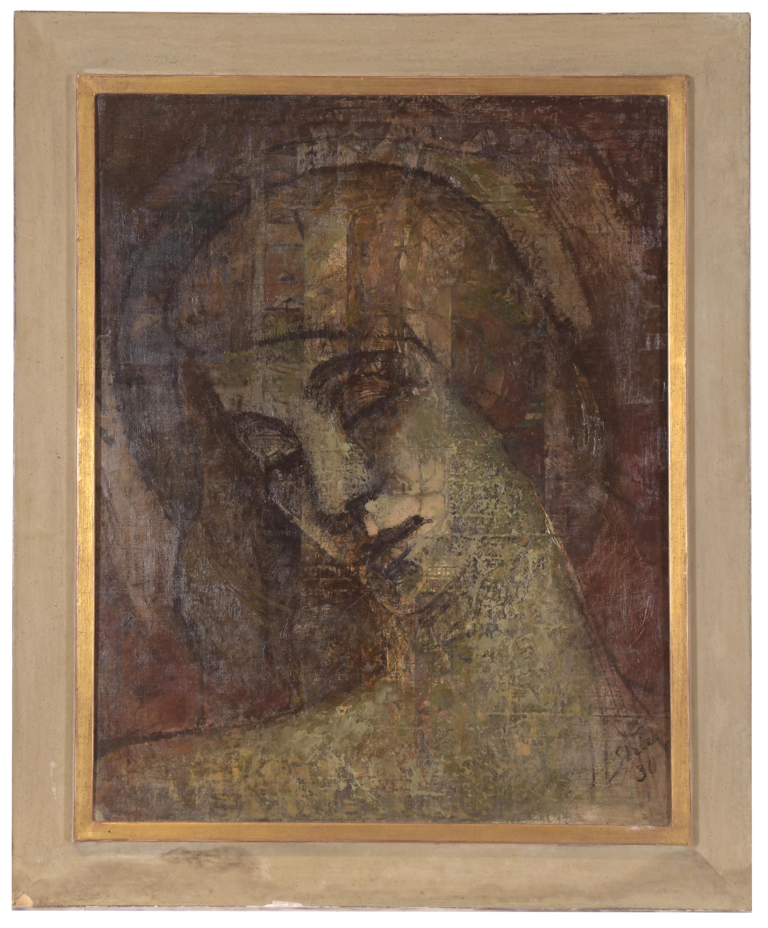 ANÓNIMO, SIGLO XX. "RETRATO FEMENINO", 1930.