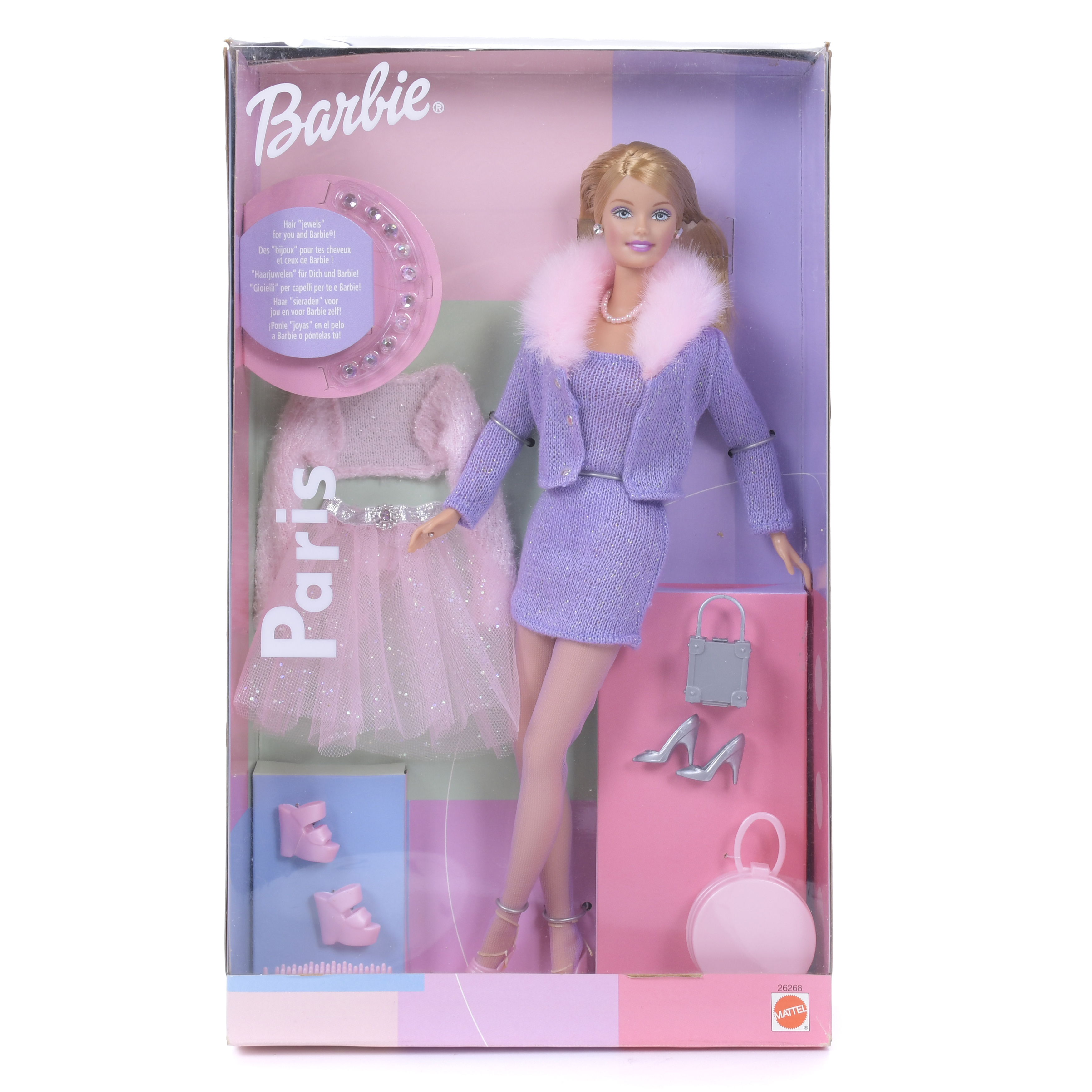 MATTEL. MUÑECA BARBIE MODELO "PARIS", 1999.