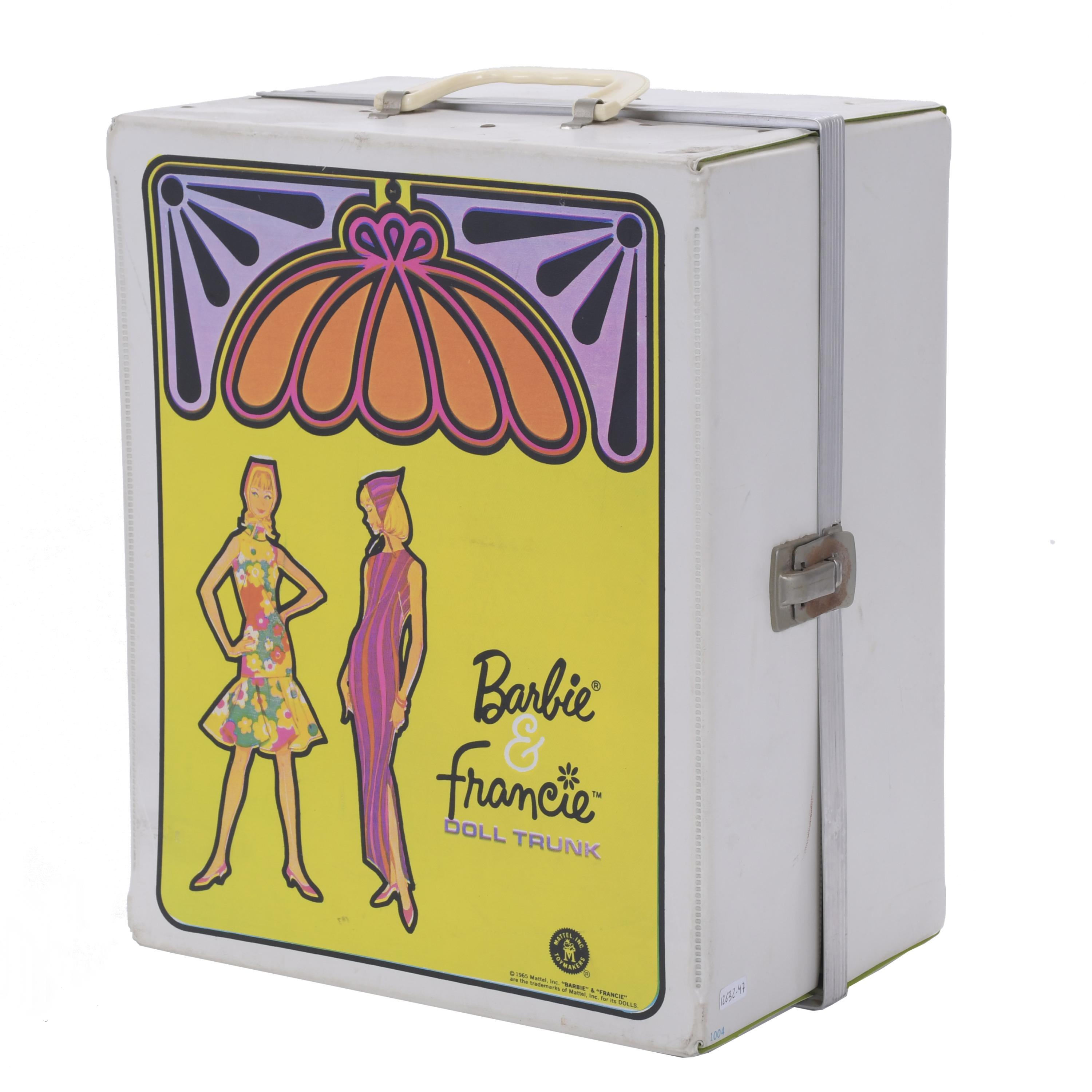 MATTEL. MALETÍN PARA MUÑECA BARBIE Y MUÑECA FRANCIE Y SUS C