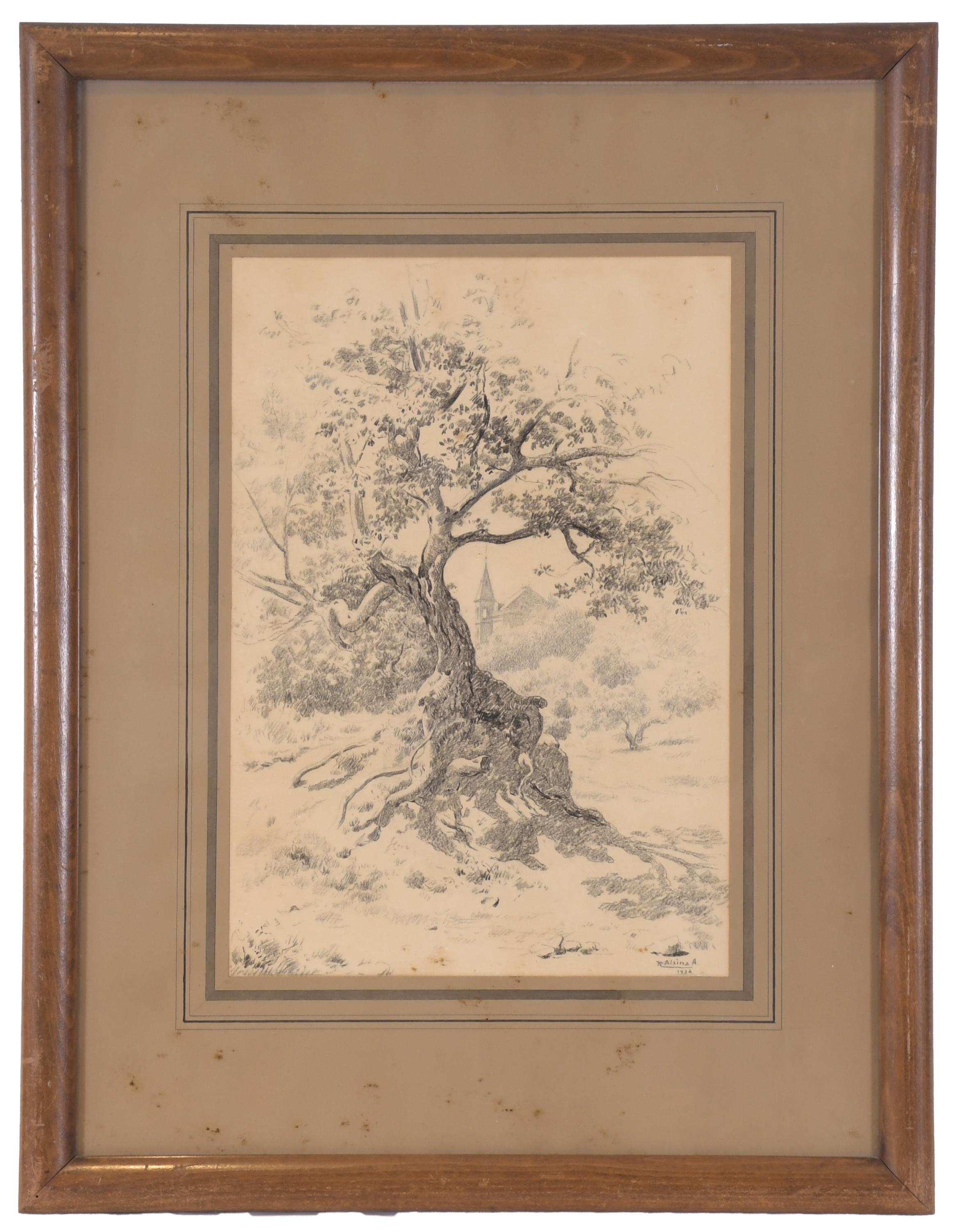 RICARD ALSINA AMILS (1858-?). "ÁRBOL", 1934.