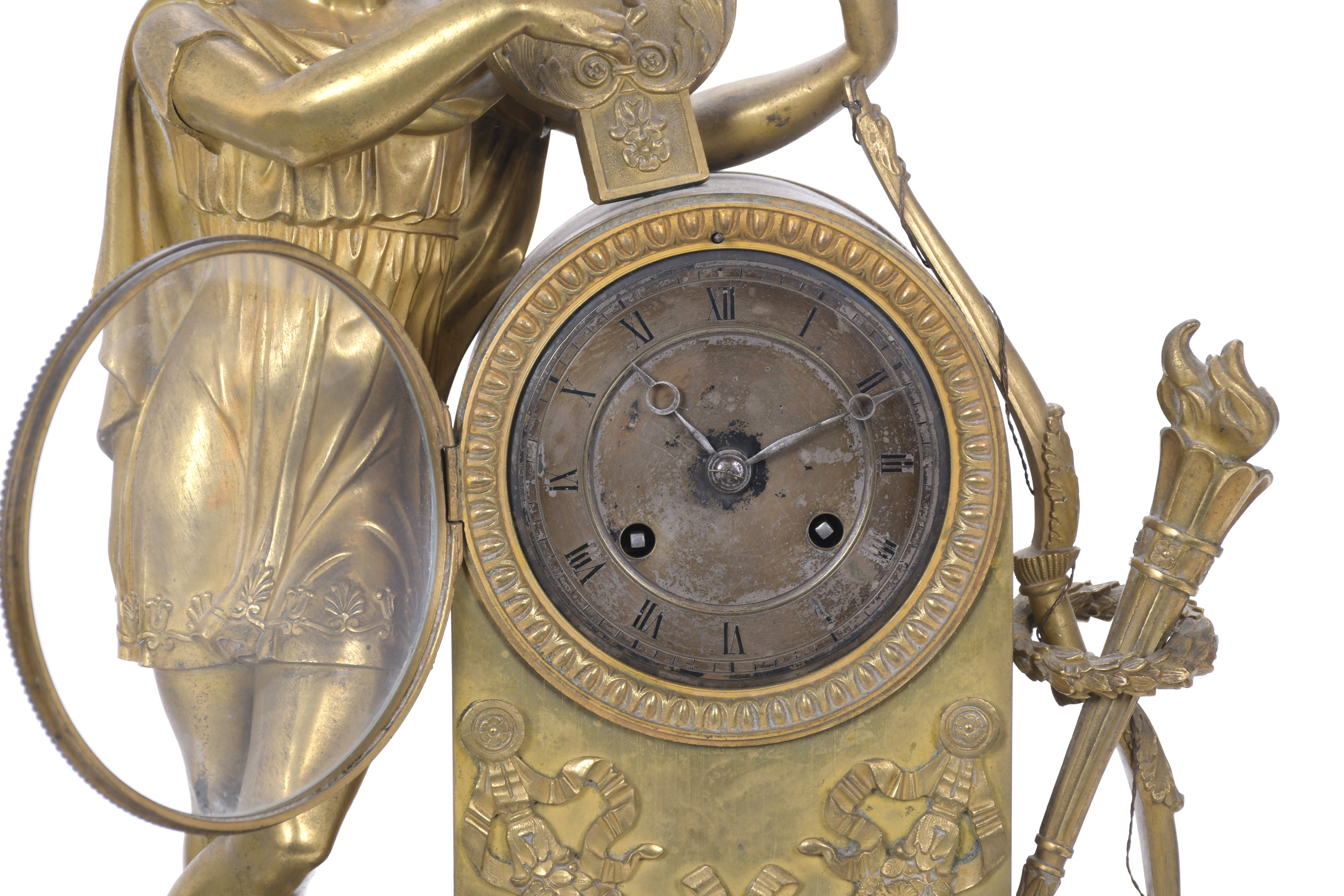 RELOJ DE SOBREMESA IMPERIO-RESTAURACIÓN, CIRCA 1810-20. 