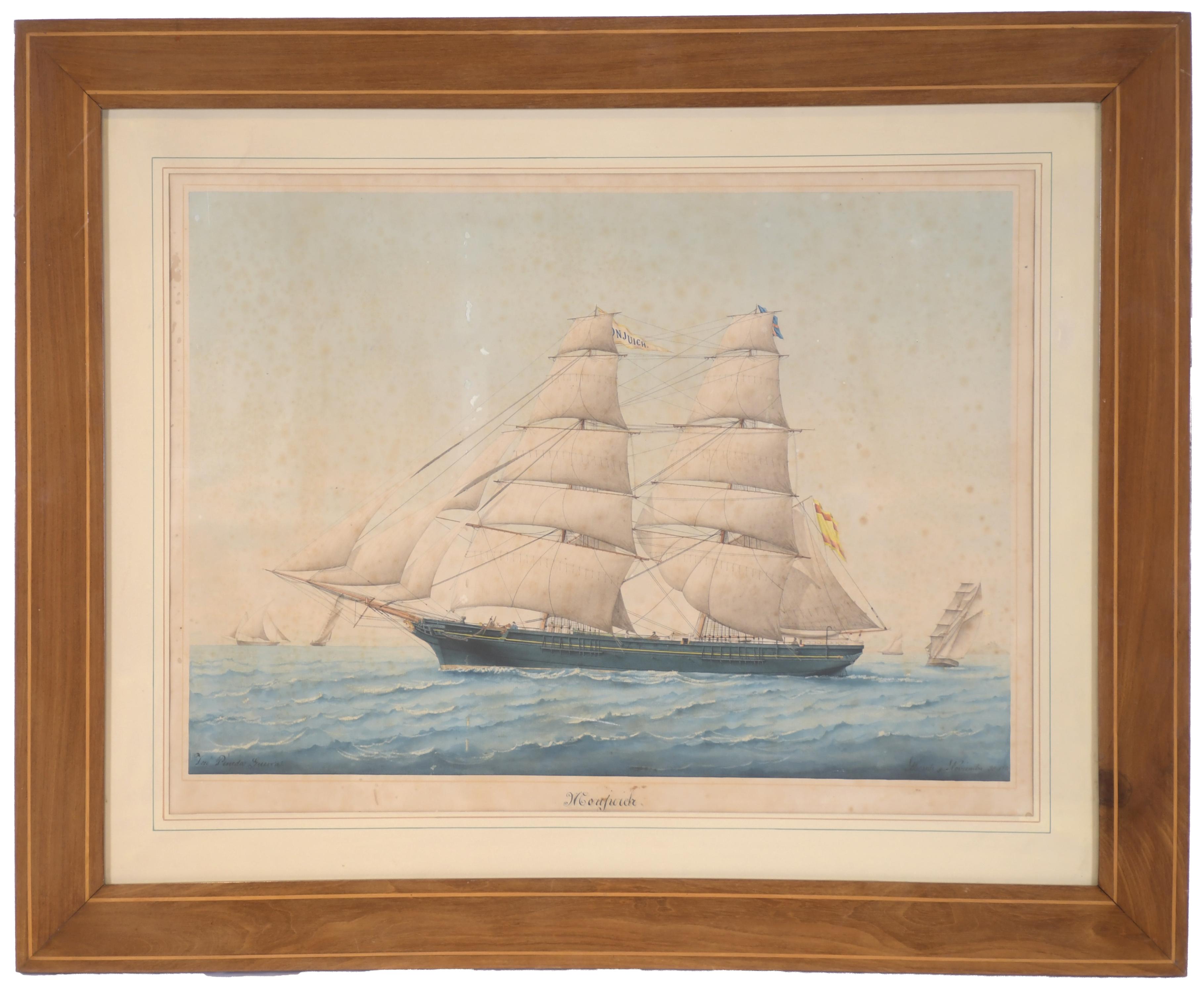 JOSÉ PINEDA GUERRA (1837-1907). "MONJUICH", Alicante, 30 No