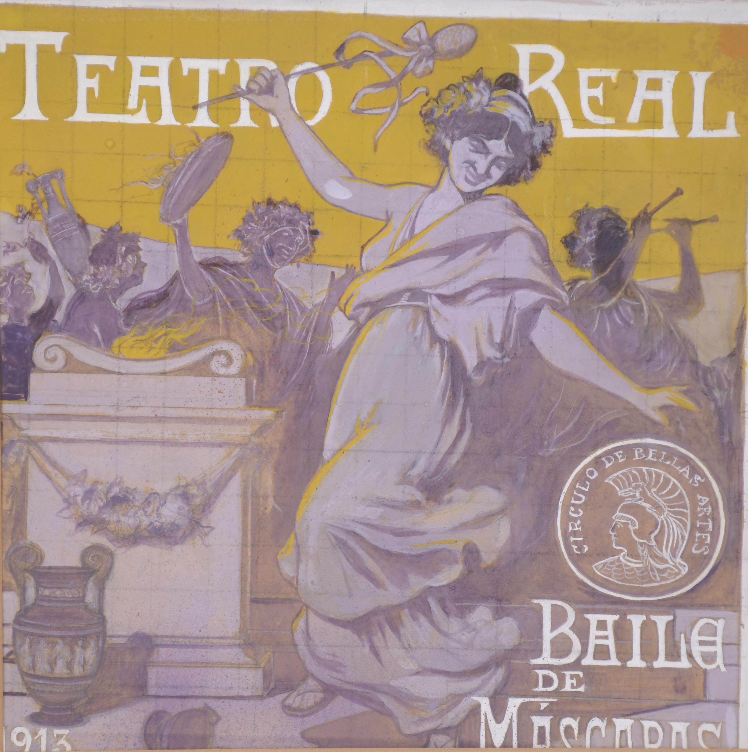 LUIS GARCÍA SAMPEDRO (1872-1926).  "BAILE DE MÁSCARAS". PAR