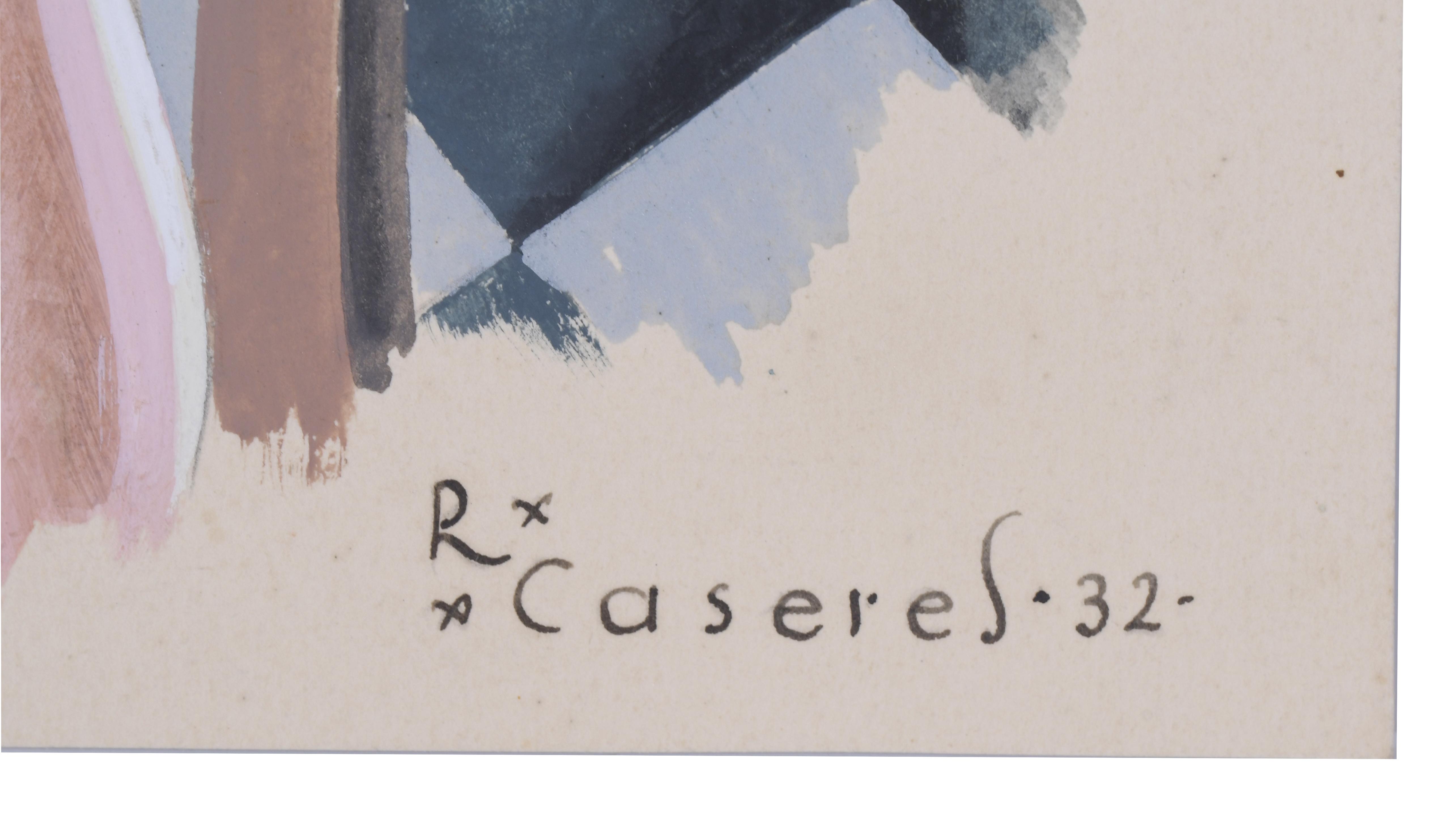 RAFAEL CASERES (XX).  "MARINERO Y MUJER PEINÁNDOSE", 1932.