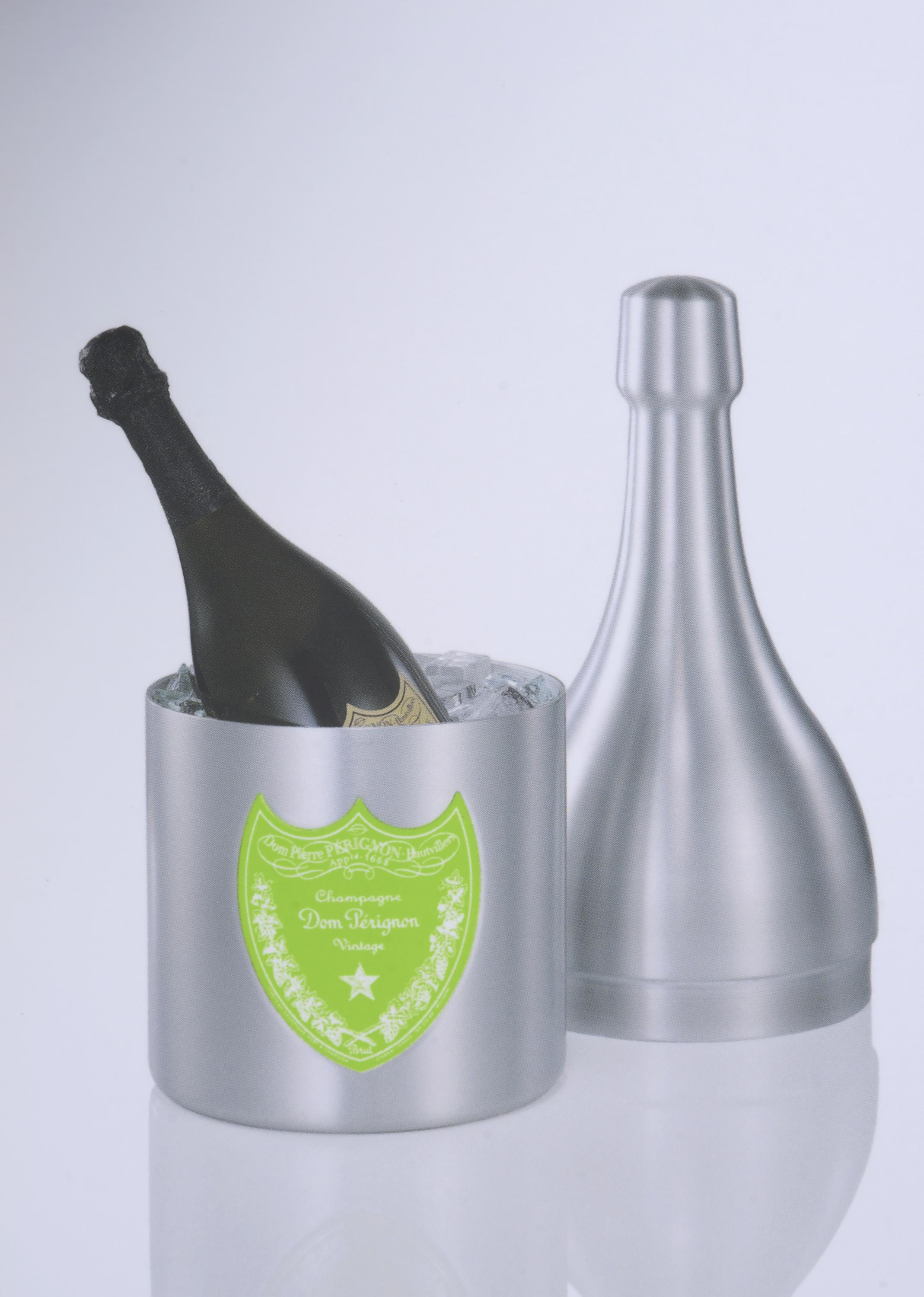 MARC NEWSON PARA DOM PERIGNON. CUBITERA EN FORMA DE BOTELLA.