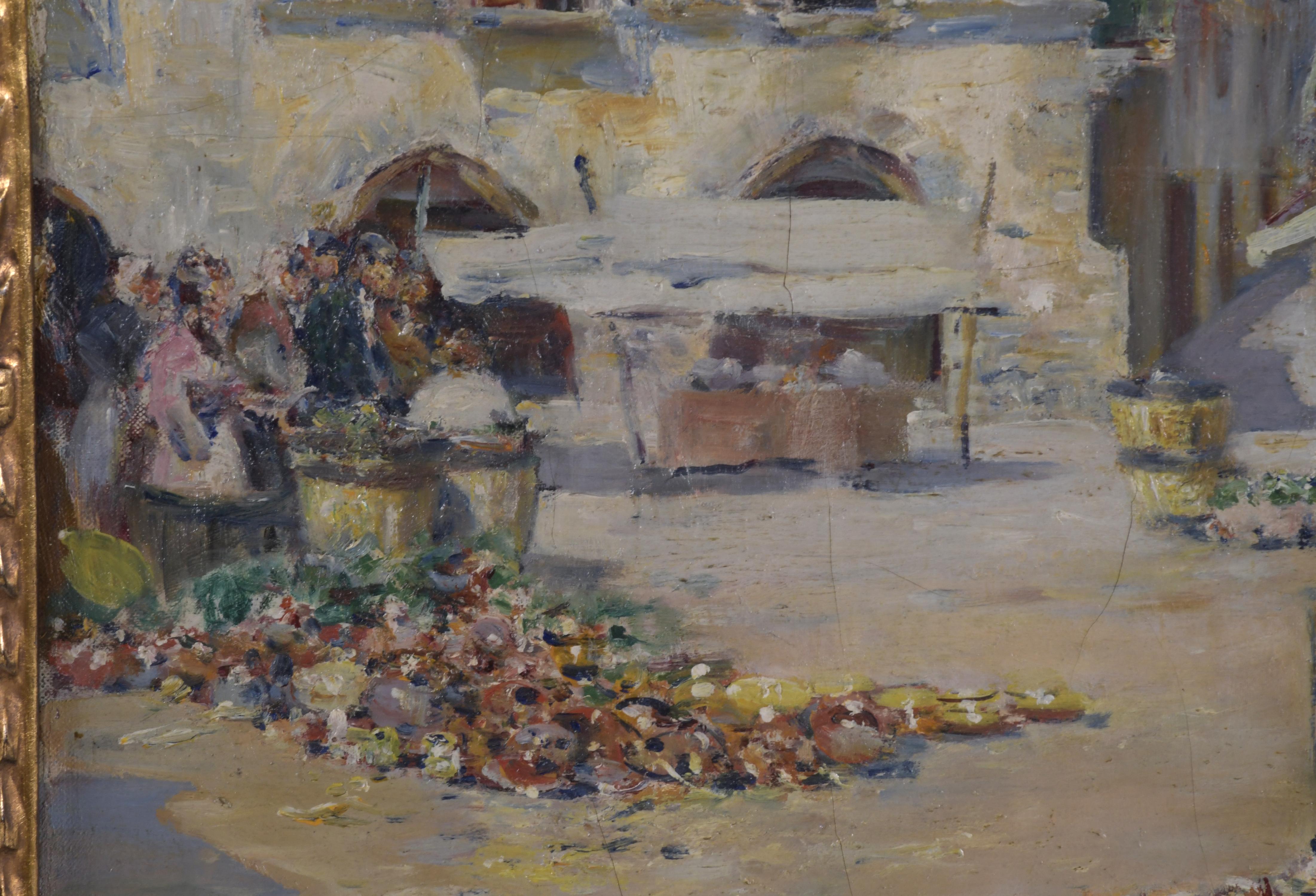 JOAN ROIG Y SOLER (1852-1909). "MERCADO DE CERÁMICA".