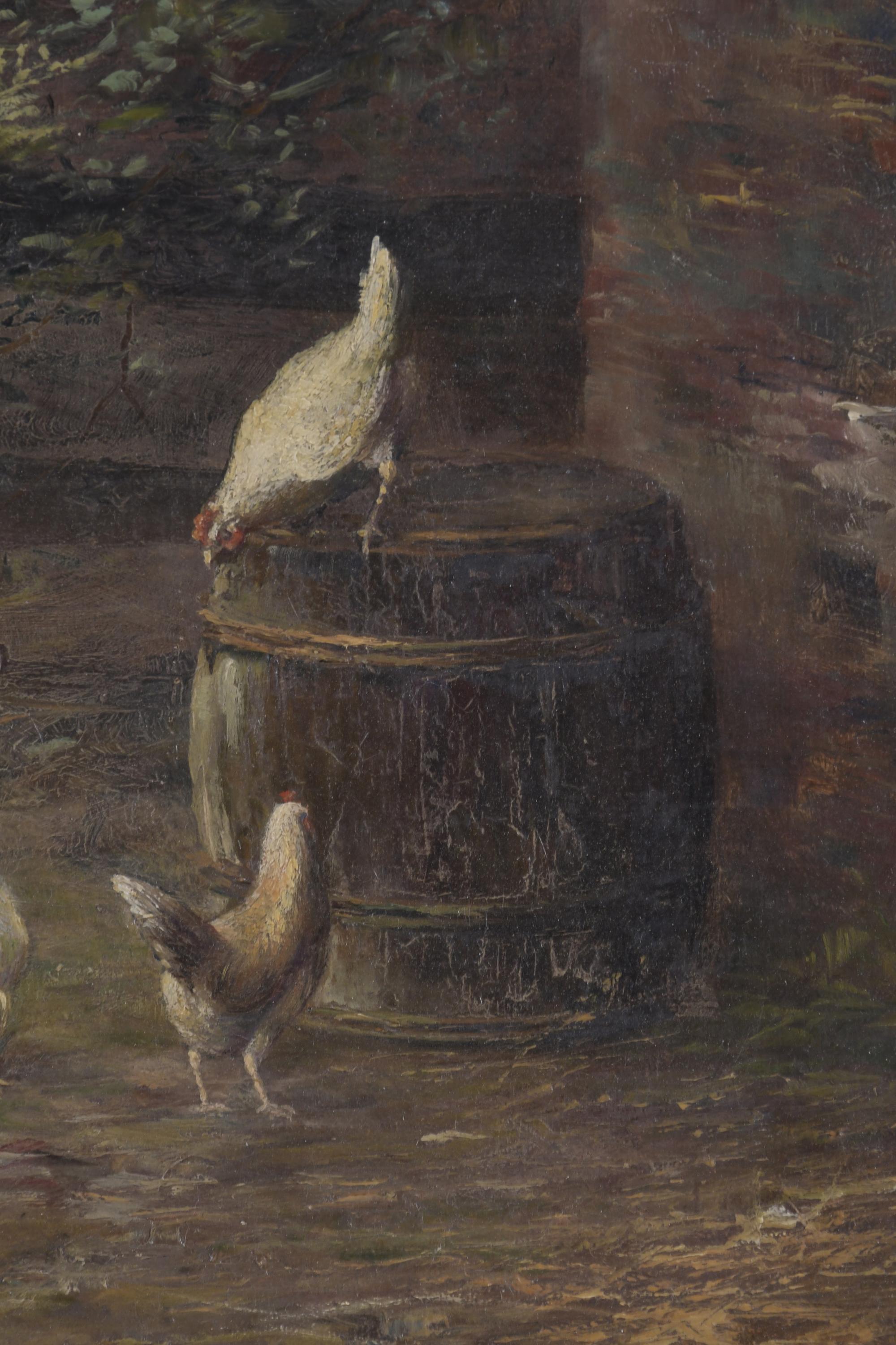 ESCUELA EUROPEA, SIGO XX. "GALLINAS Y GALLO", 1910.