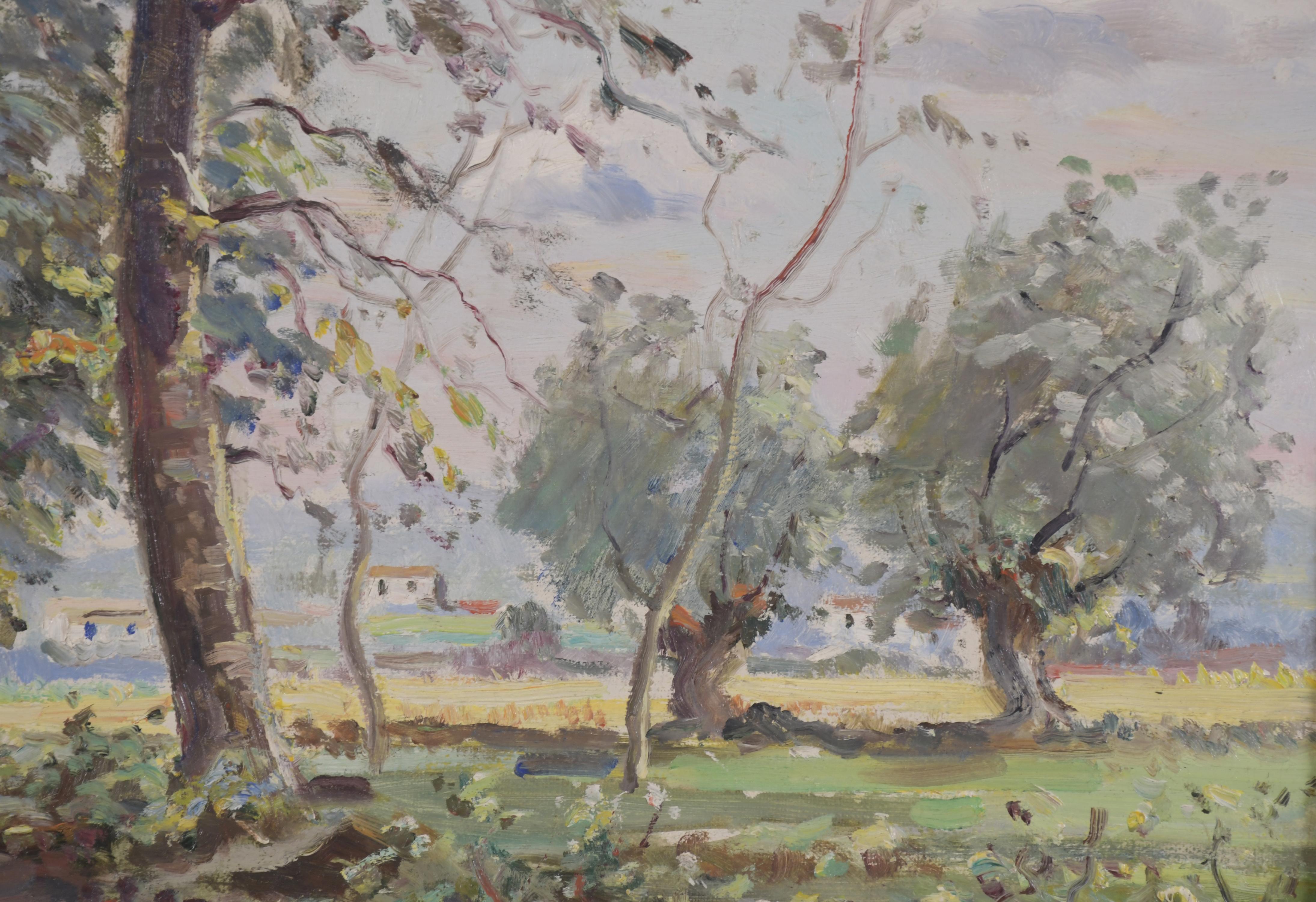 JOAQUIM MARSILLACH CODONY (1905-1986). "PAISAJE DE OLOT", 1