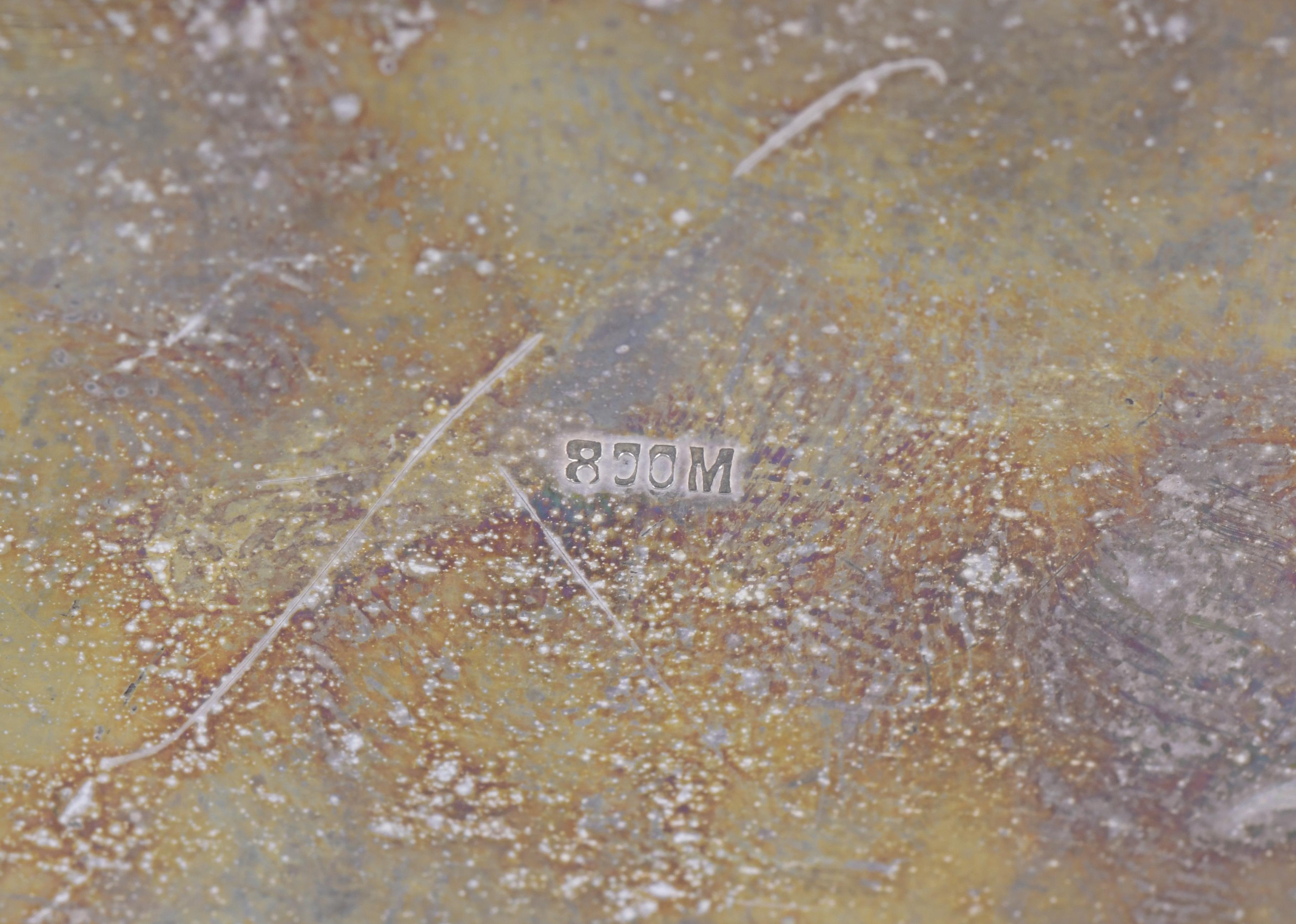 CAJA DE ÉPOCA NAPOLEÓN III EN PLATA.