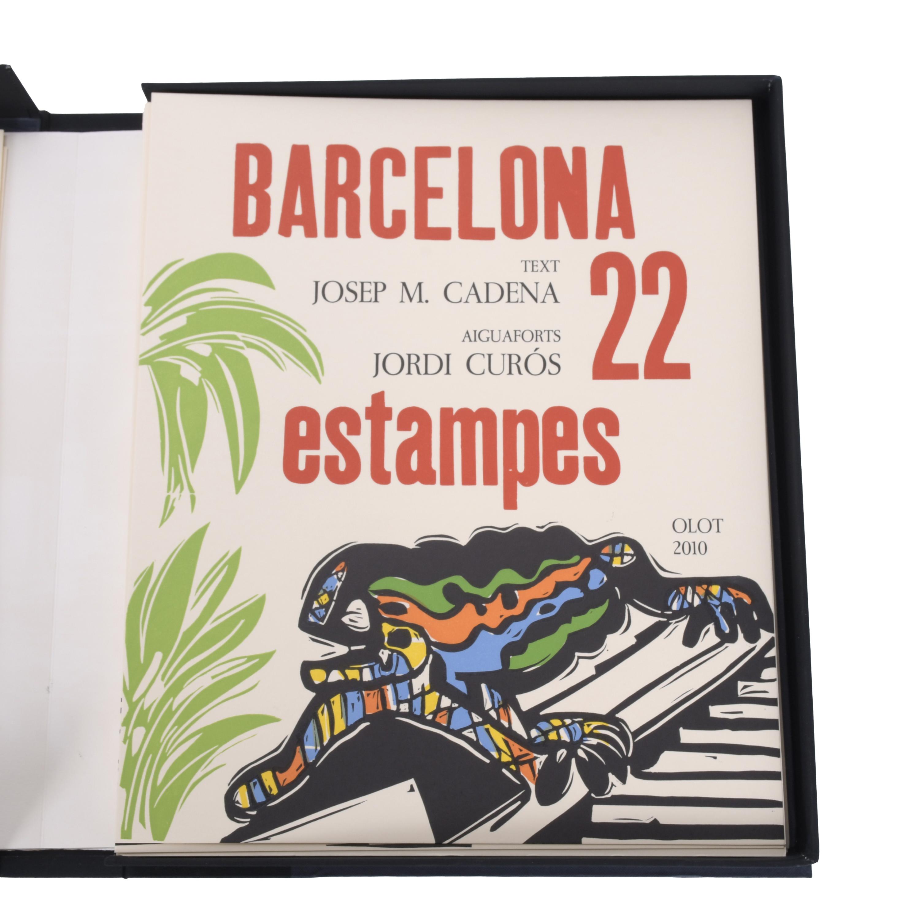 MIQUEL PLANA I CORCÓ (1943-2012).  "BARCELONA 22 ESTAMPES"