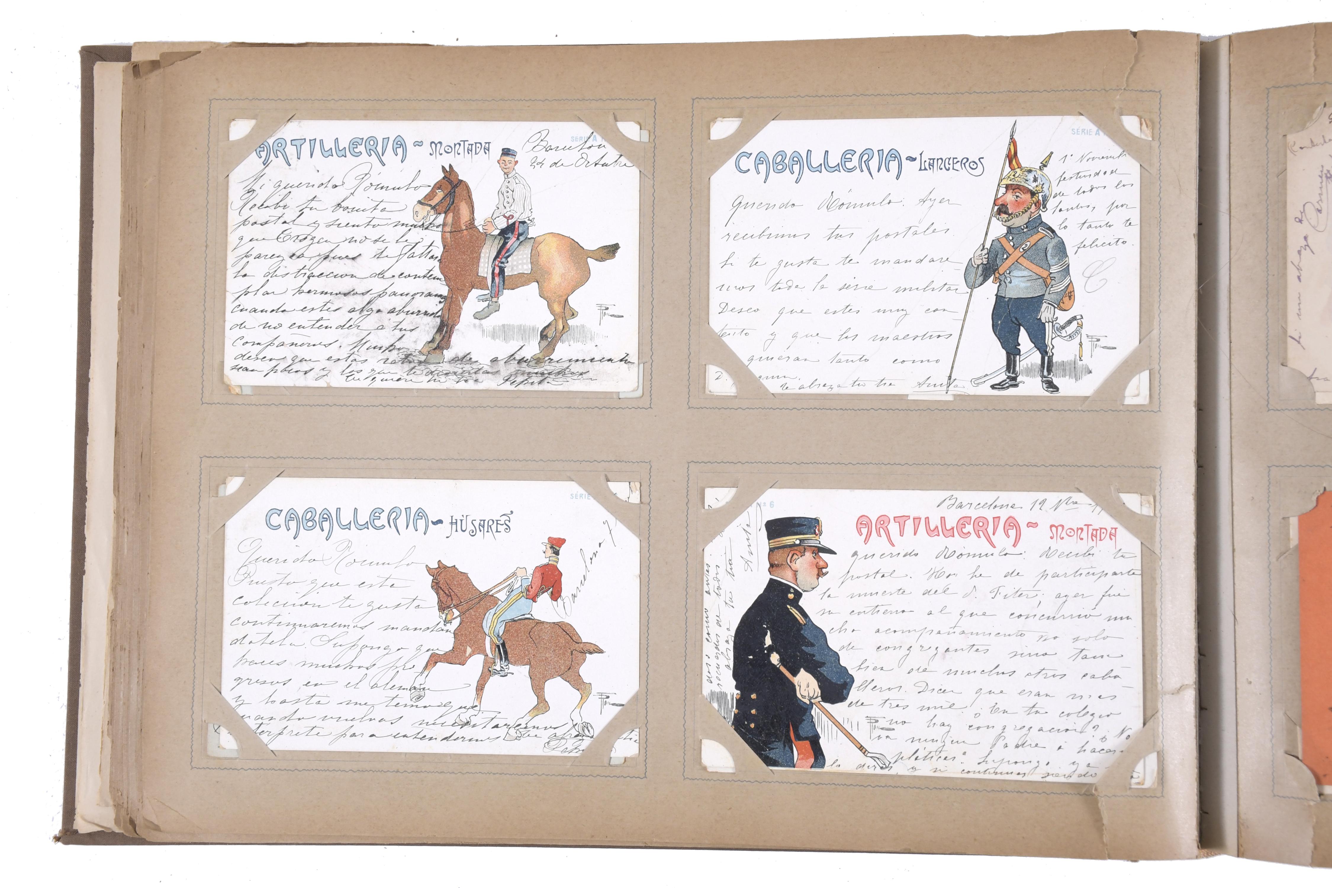COLECCIÓN DE POSTALES MANUSCRITAS ENTRE 1901-1903.