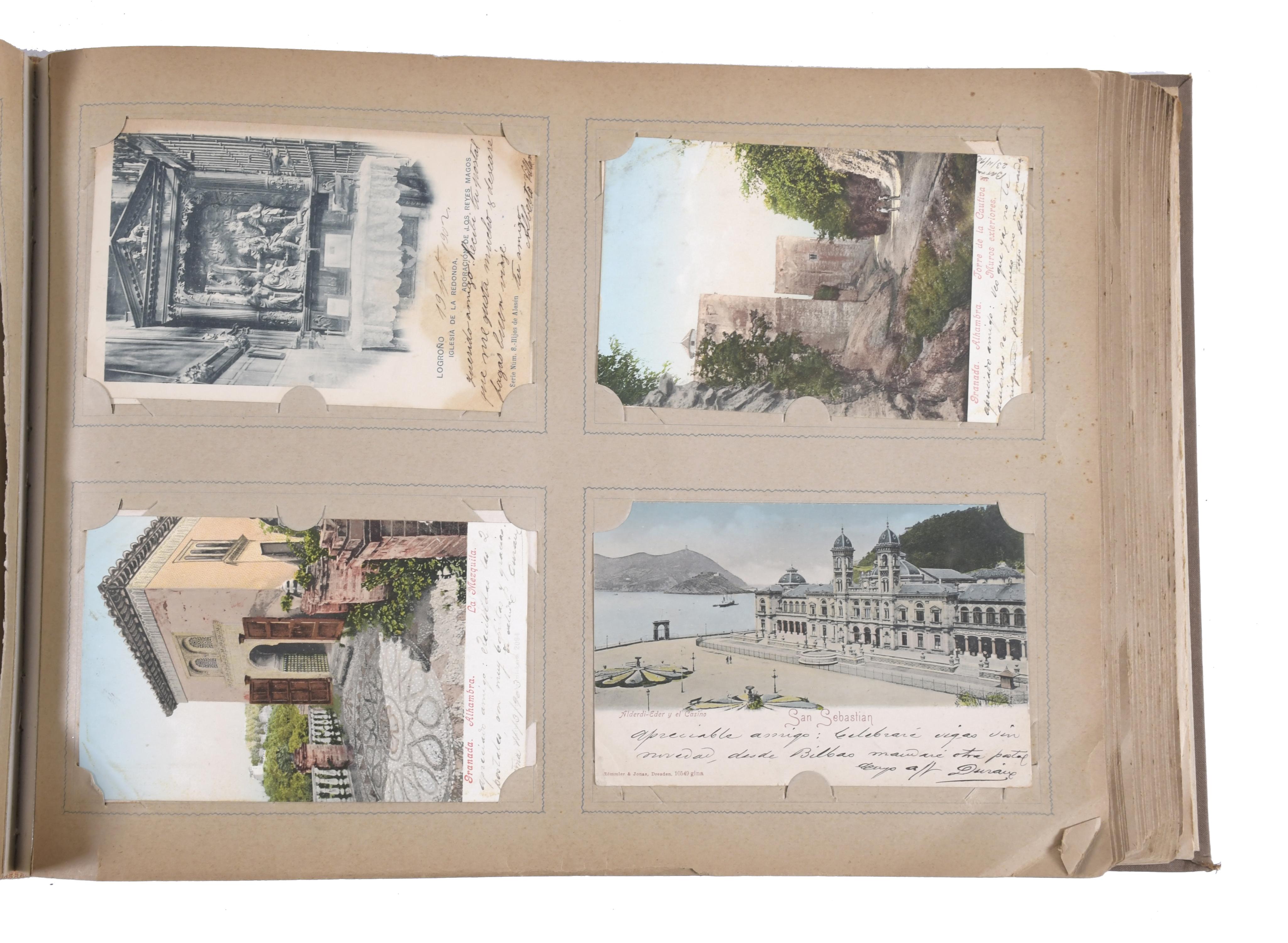 COLECCIÓN DE POSTALES MANUSCRITAS ENTRE 1901-1903.