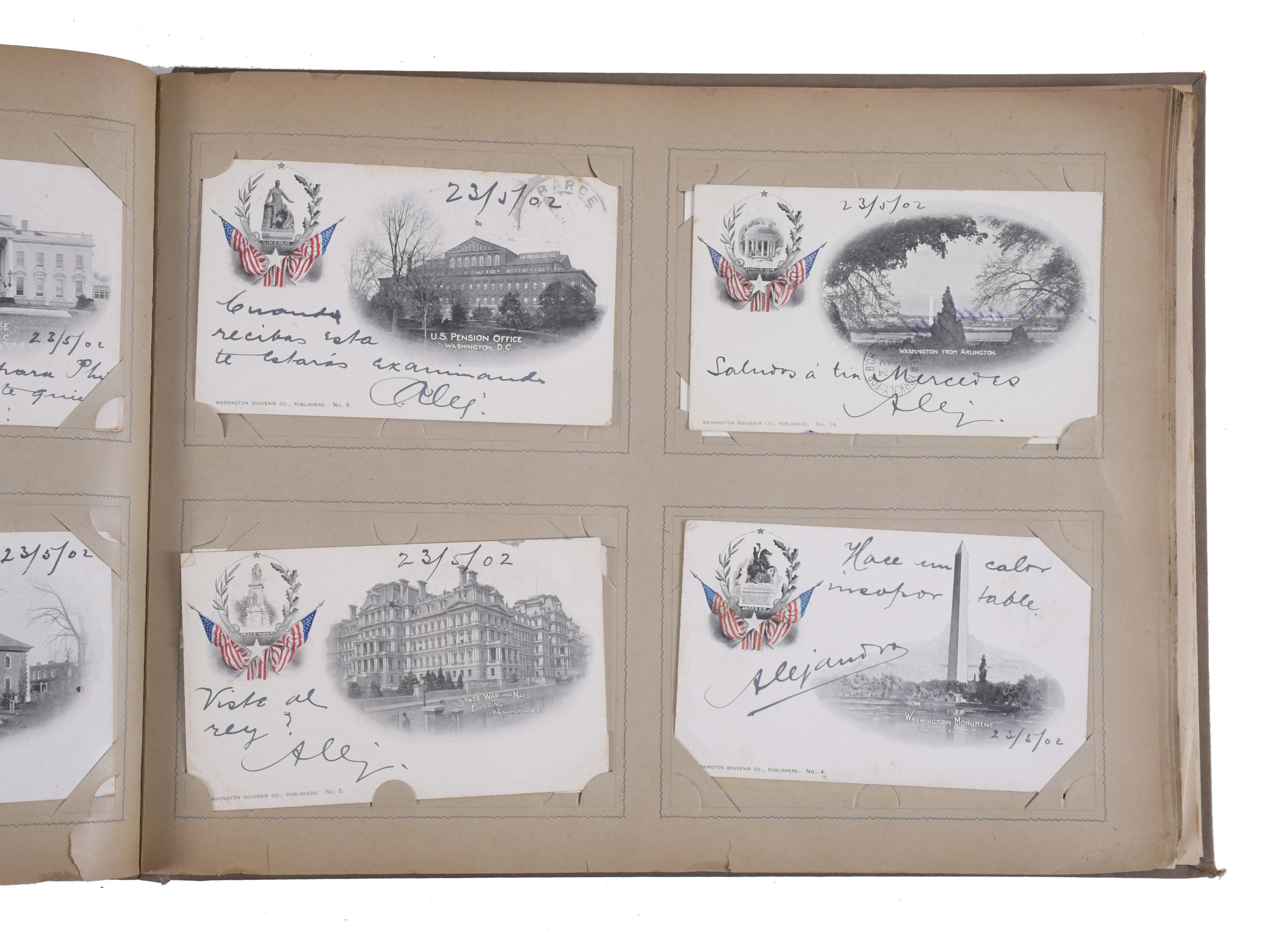 COLECCIÓN DE POSTALES MANUSCRITAS ENTRE 1901-1903.