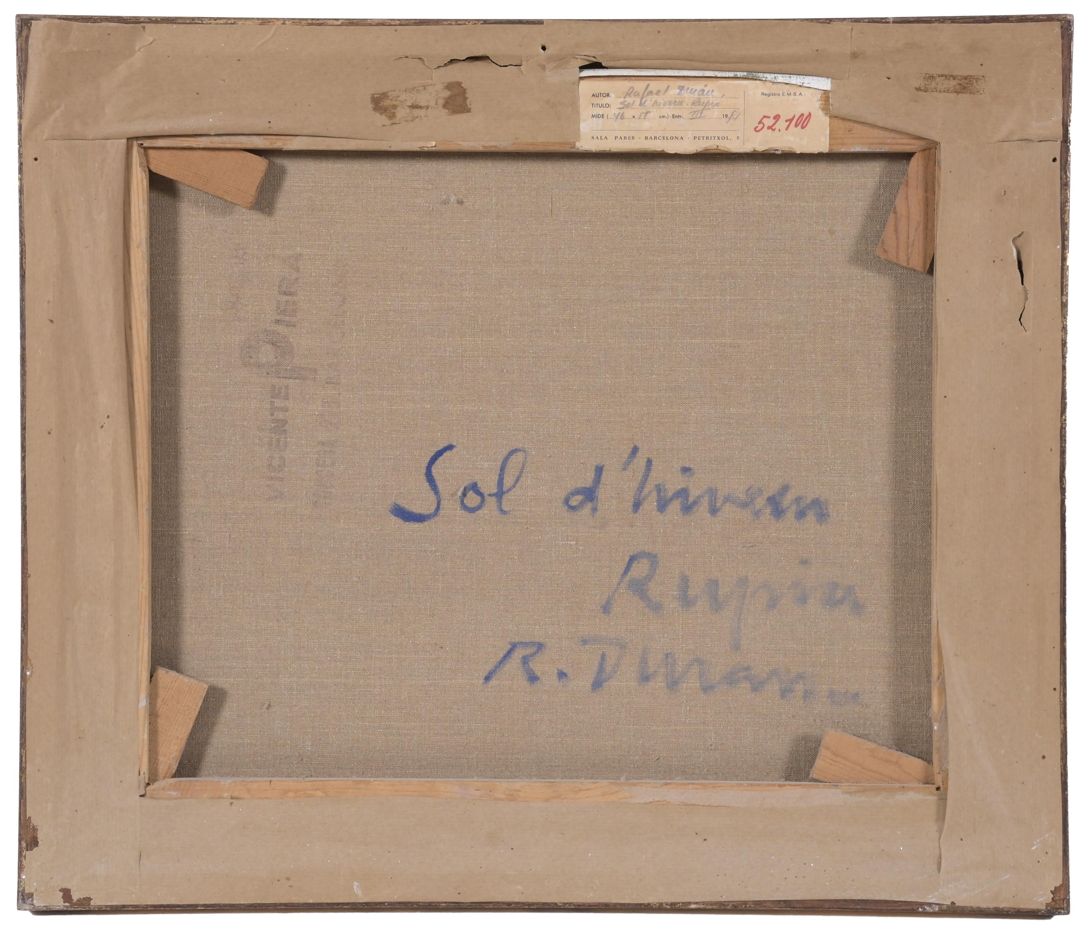 RAFAEL DURÁN BENET (1931-2015). "SOL D&#39;HIVER", RUPIÀ.