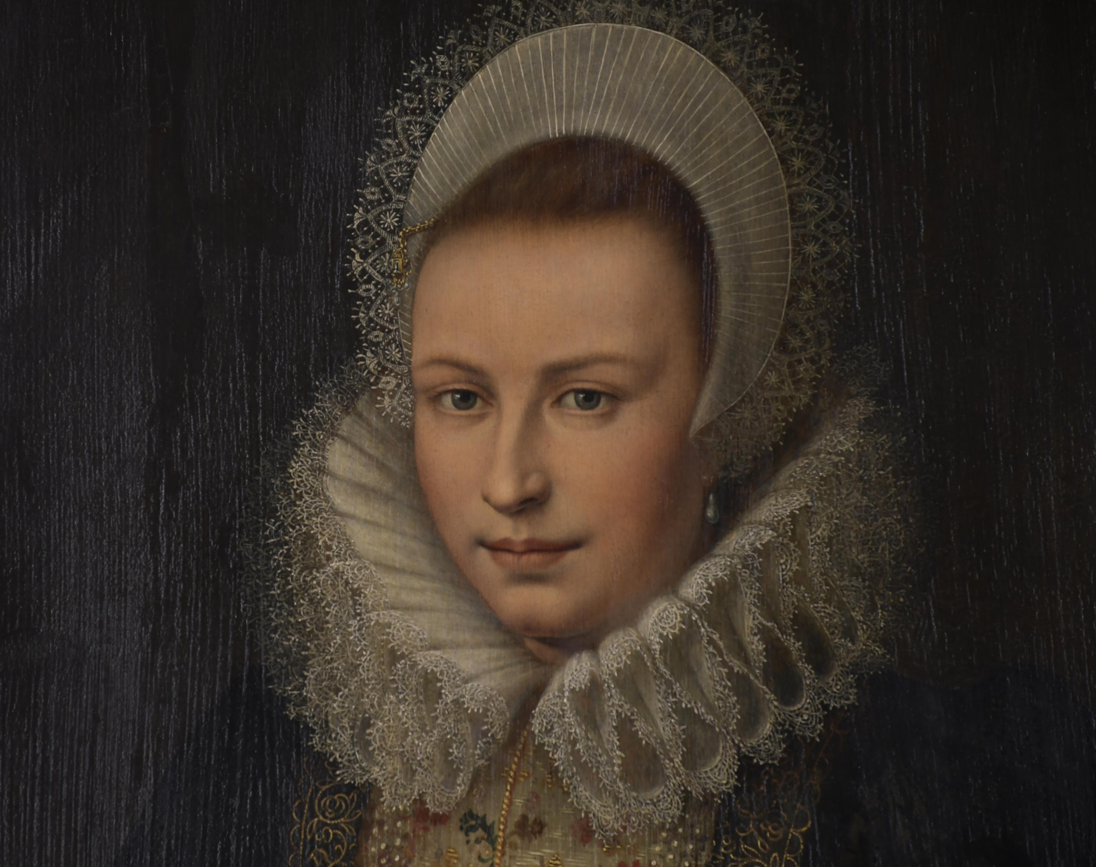 ESCUELA HOLANDESA, SIGLO XIX. "RETRATO DAMA".