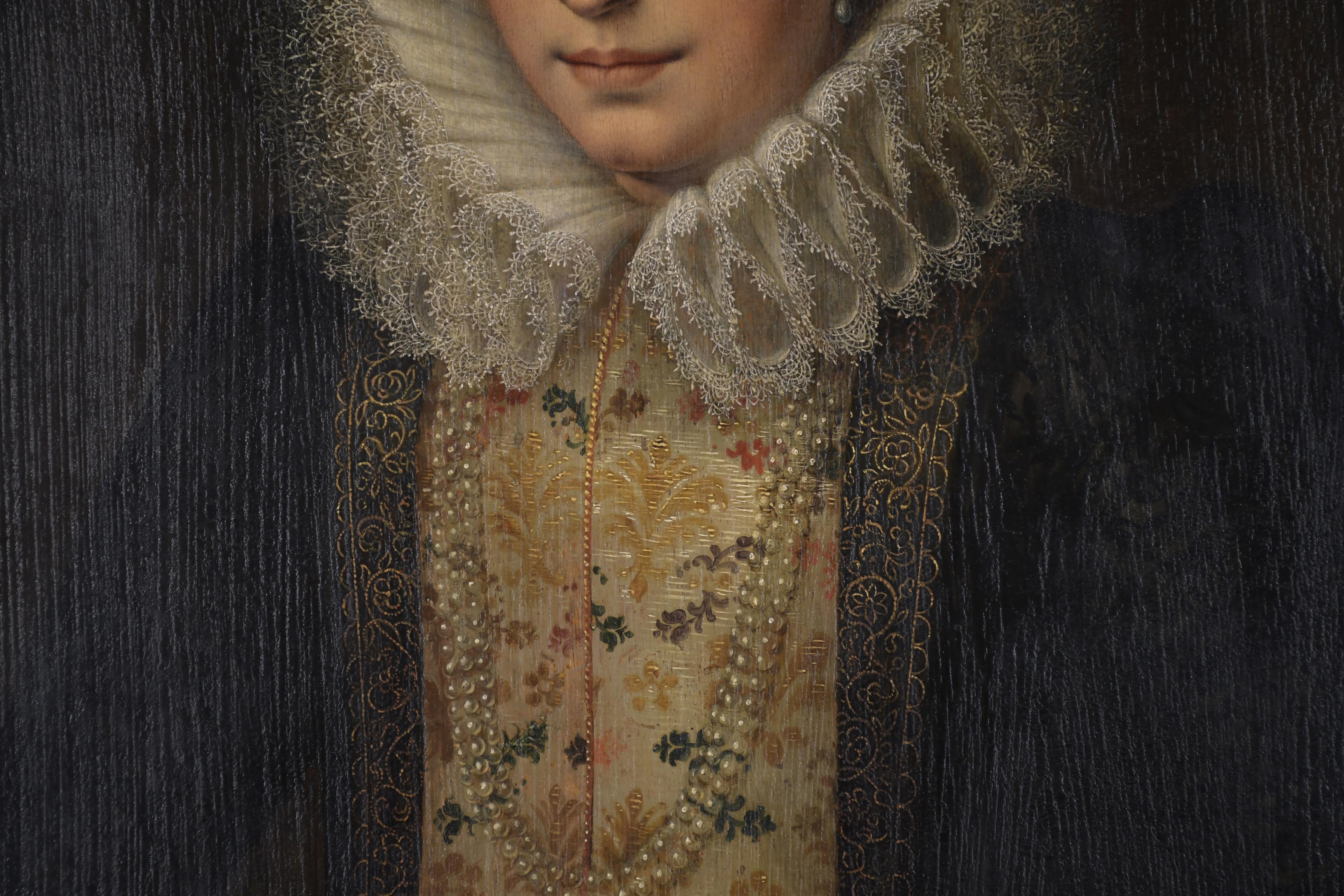 ESCUELA HOLANDESA, SIGLO XIX. "RETRATO DAMA".