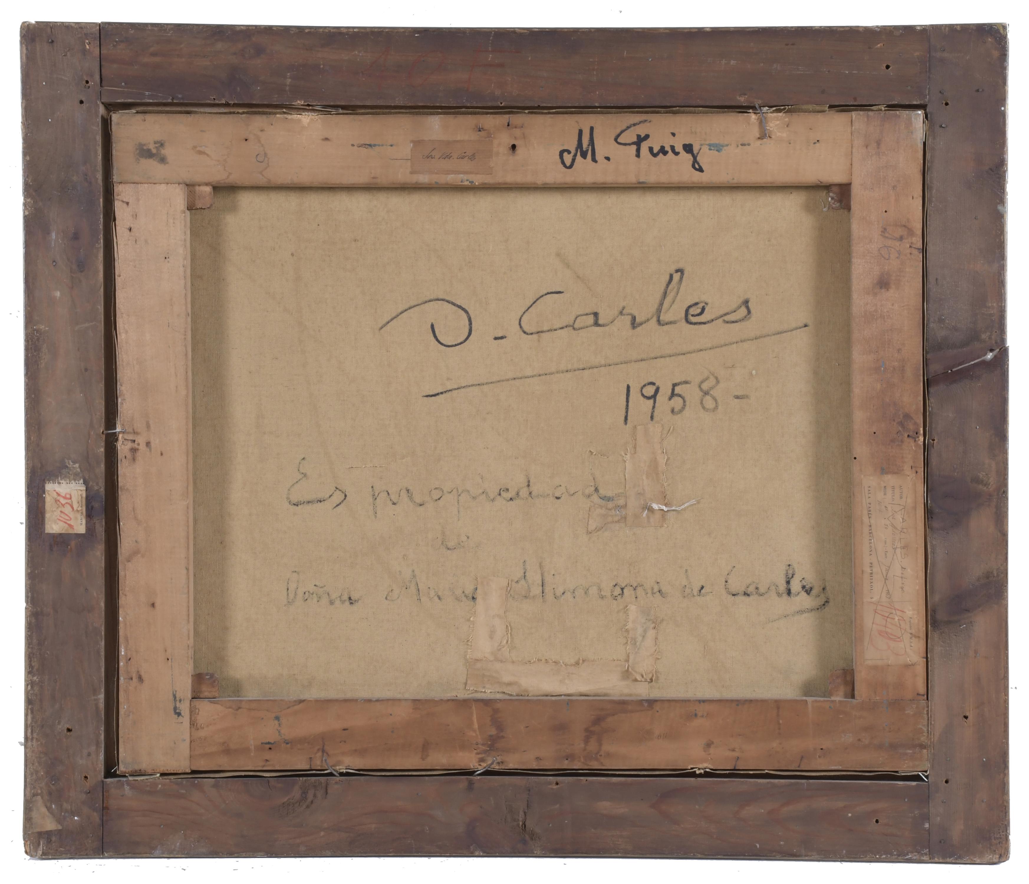 DOMINGO CARLES ROSICH (1888-1962). "LOS FLOREROS", 1958.