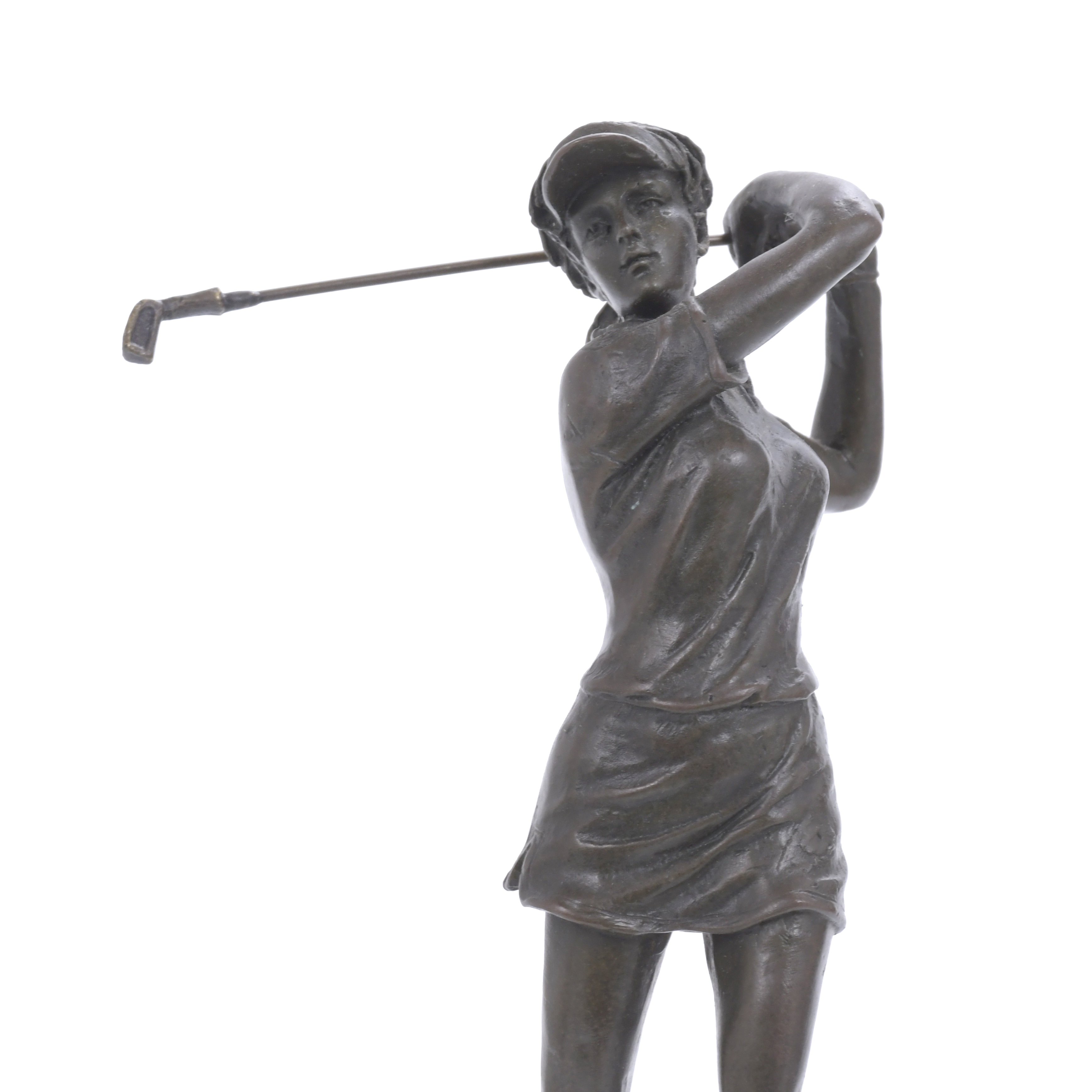 ESCULTURA JUGADORA GOLF.