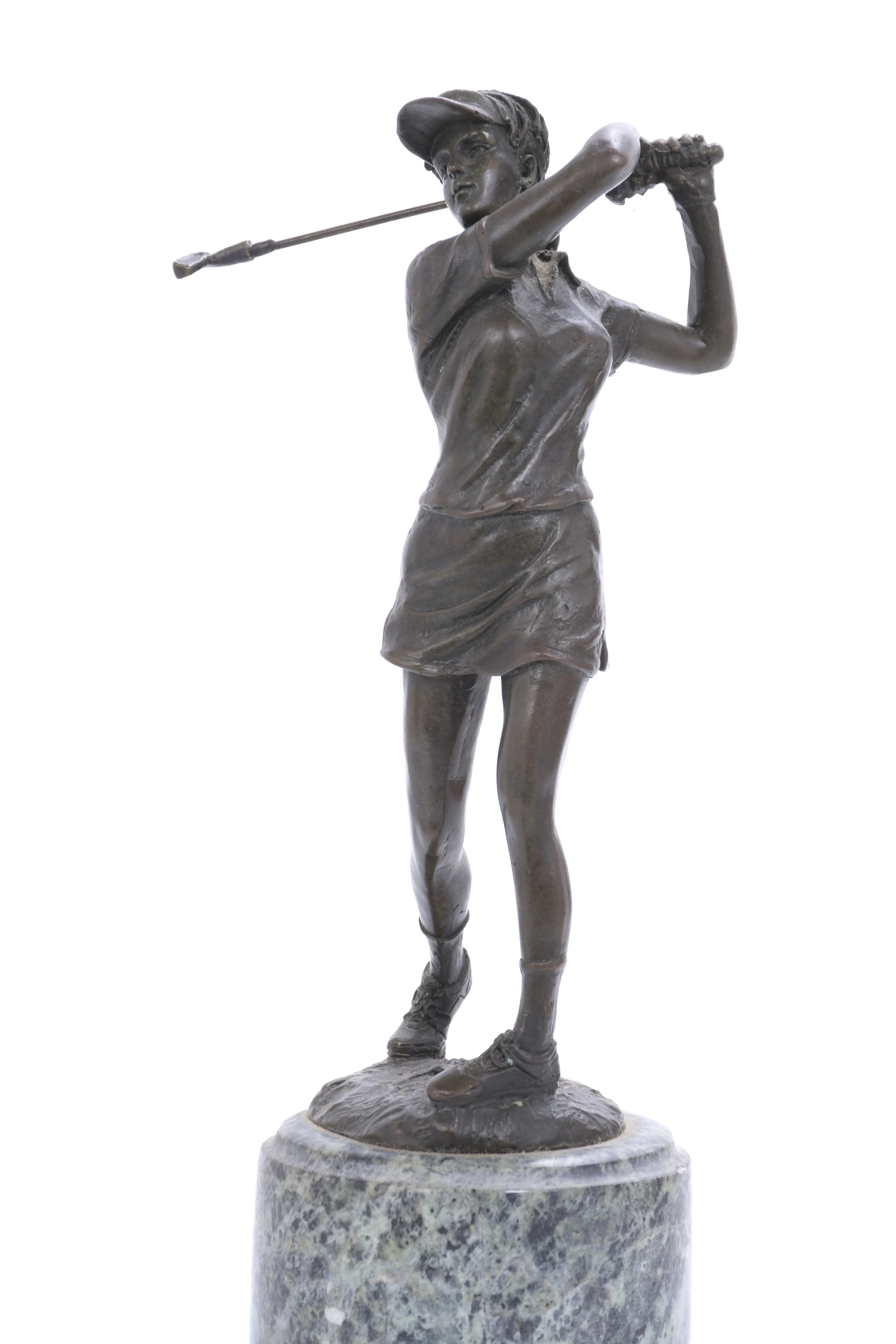 ESCULTURA JUGADORA GOLF.