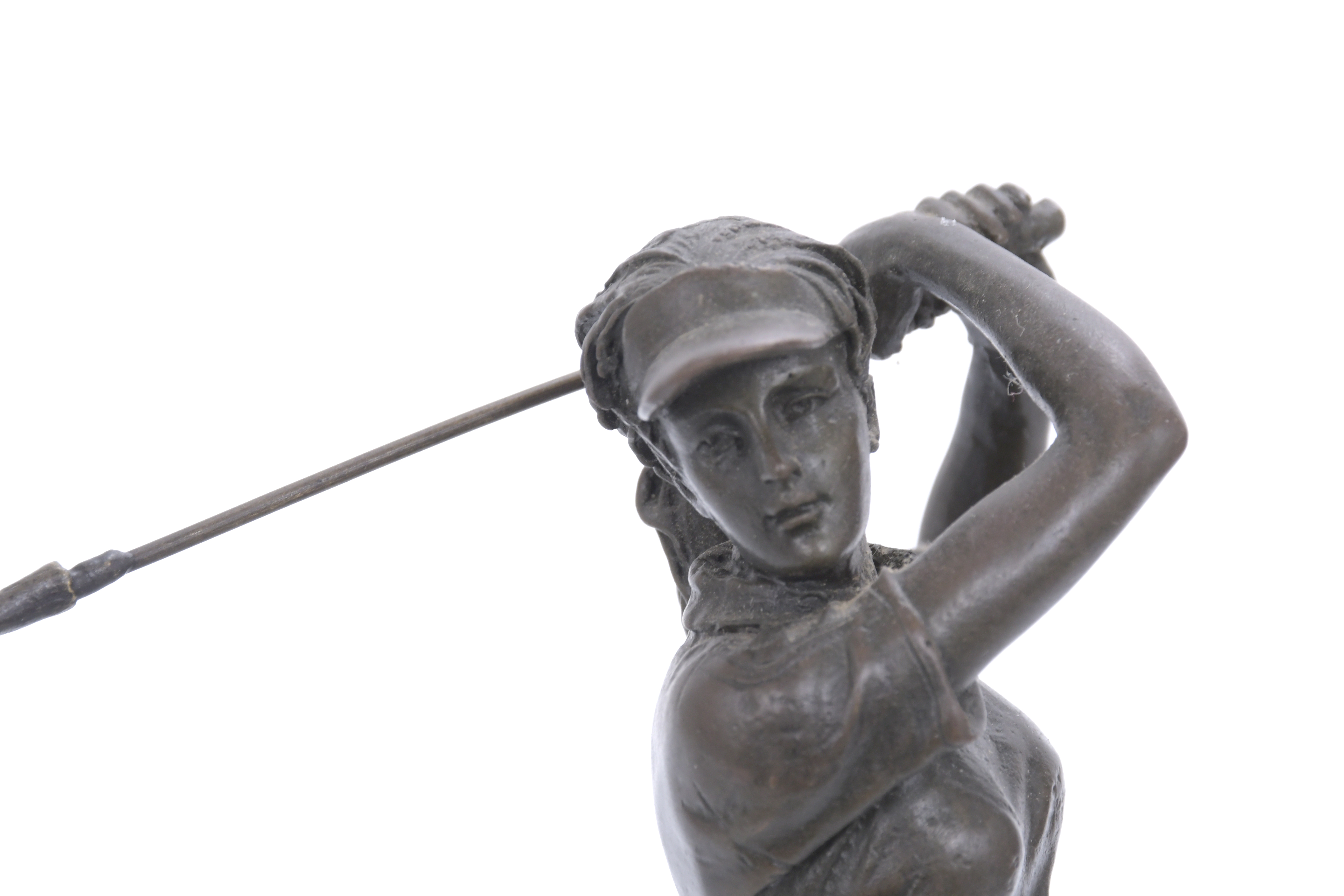 ESCULTURA JUGADORA GOLF.