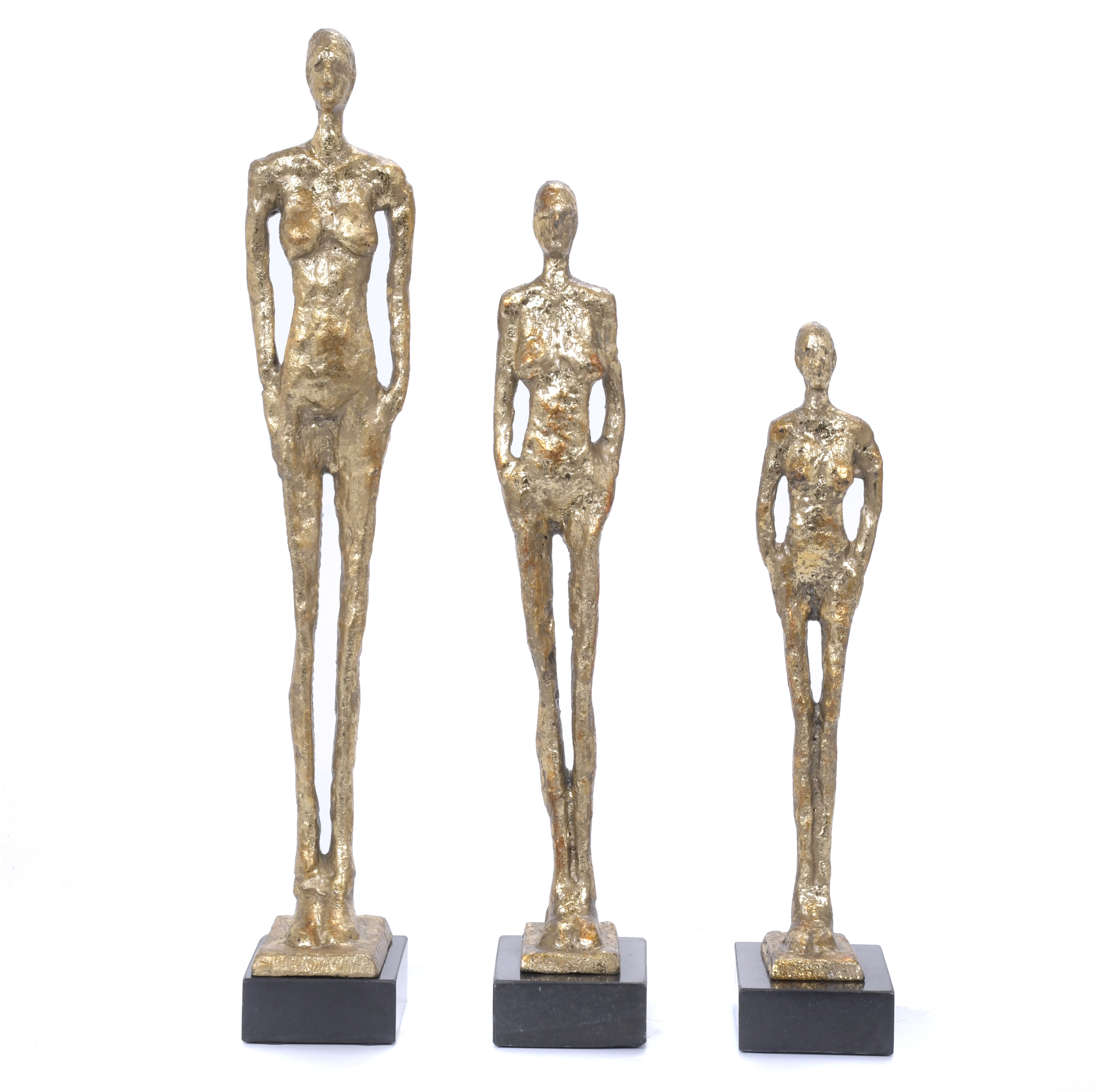 TRES FIGURAS SIGUIENDO MODELOS DE GIACOMETTI.