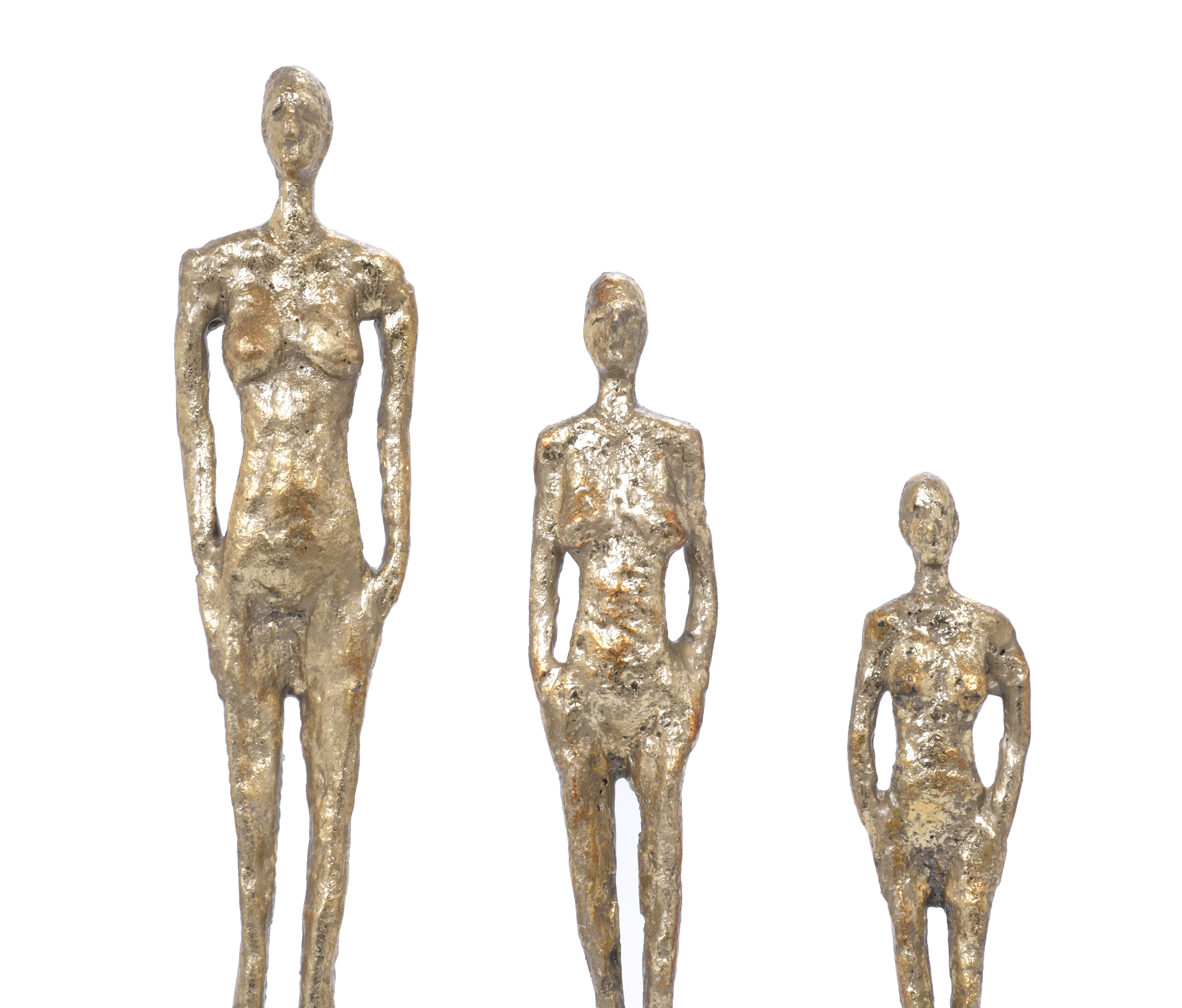 TRES FIGURAS SIGUIENDO MODELOS DE GIACOMETTI.