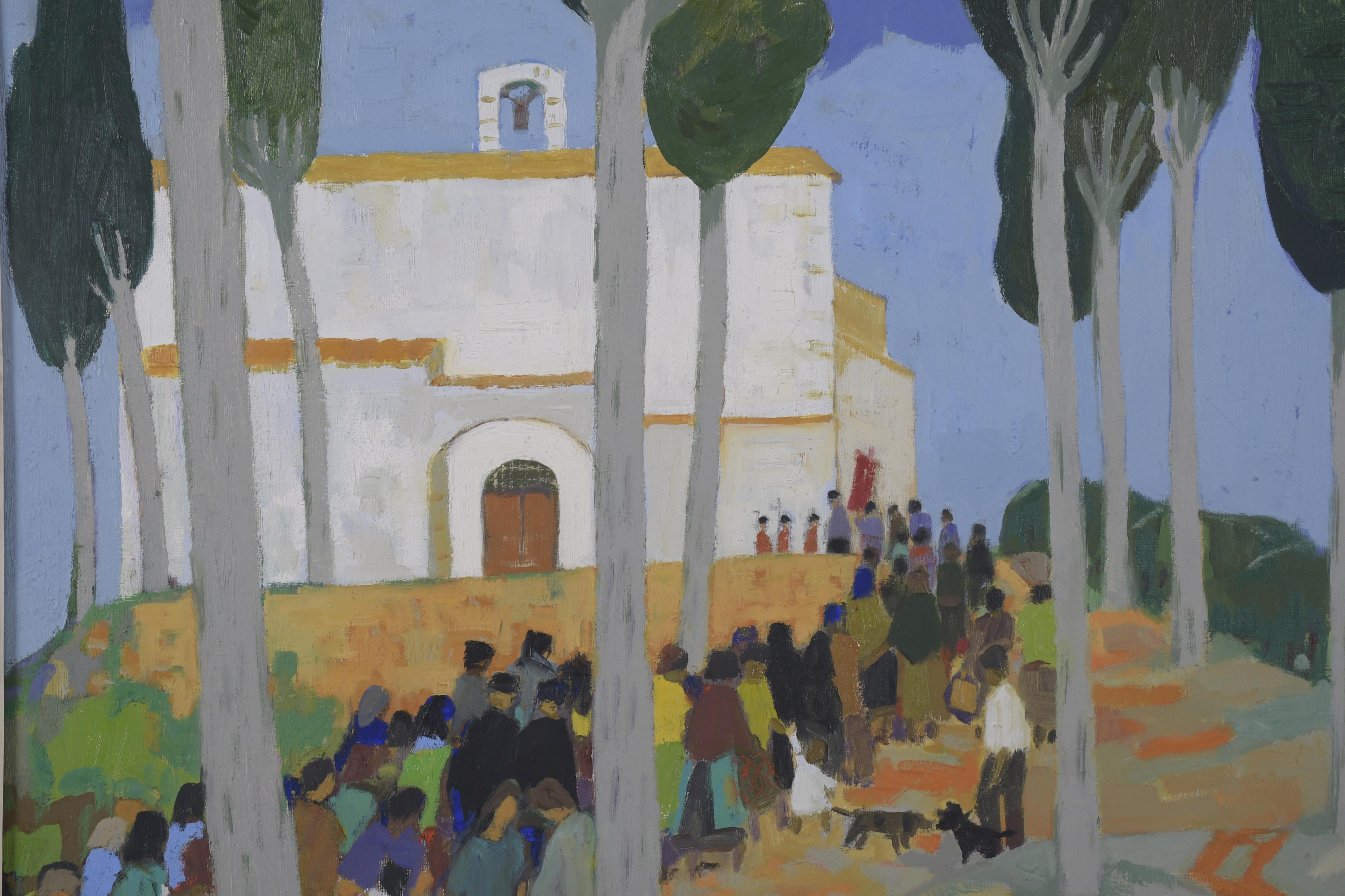 NURIA LLIMONA (1917-2011).  "CAMINO A LA IGLESIA".