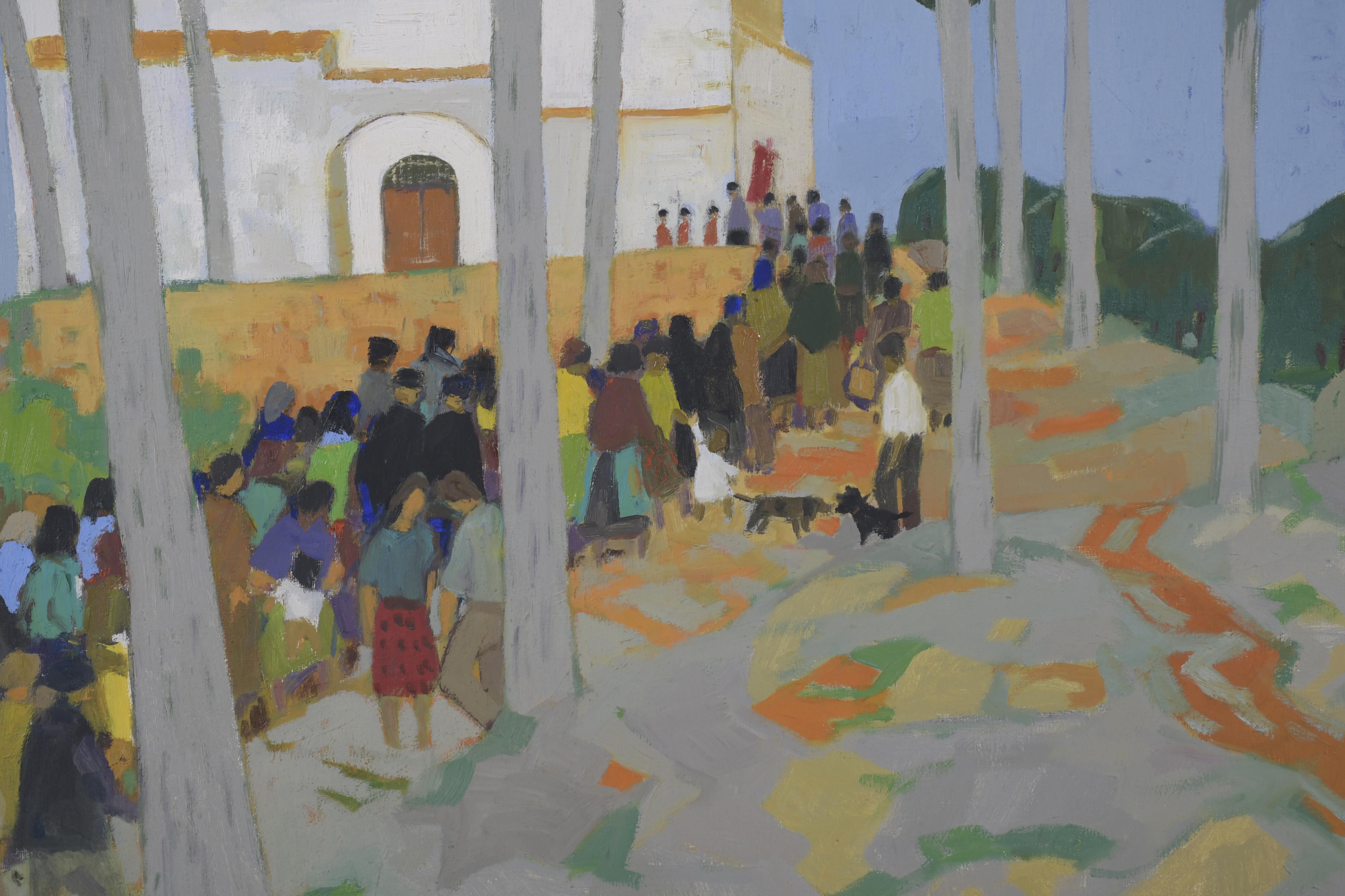 NURIA LLIMONA (1917-2011).  "CAMINO A LA IGLESIA".