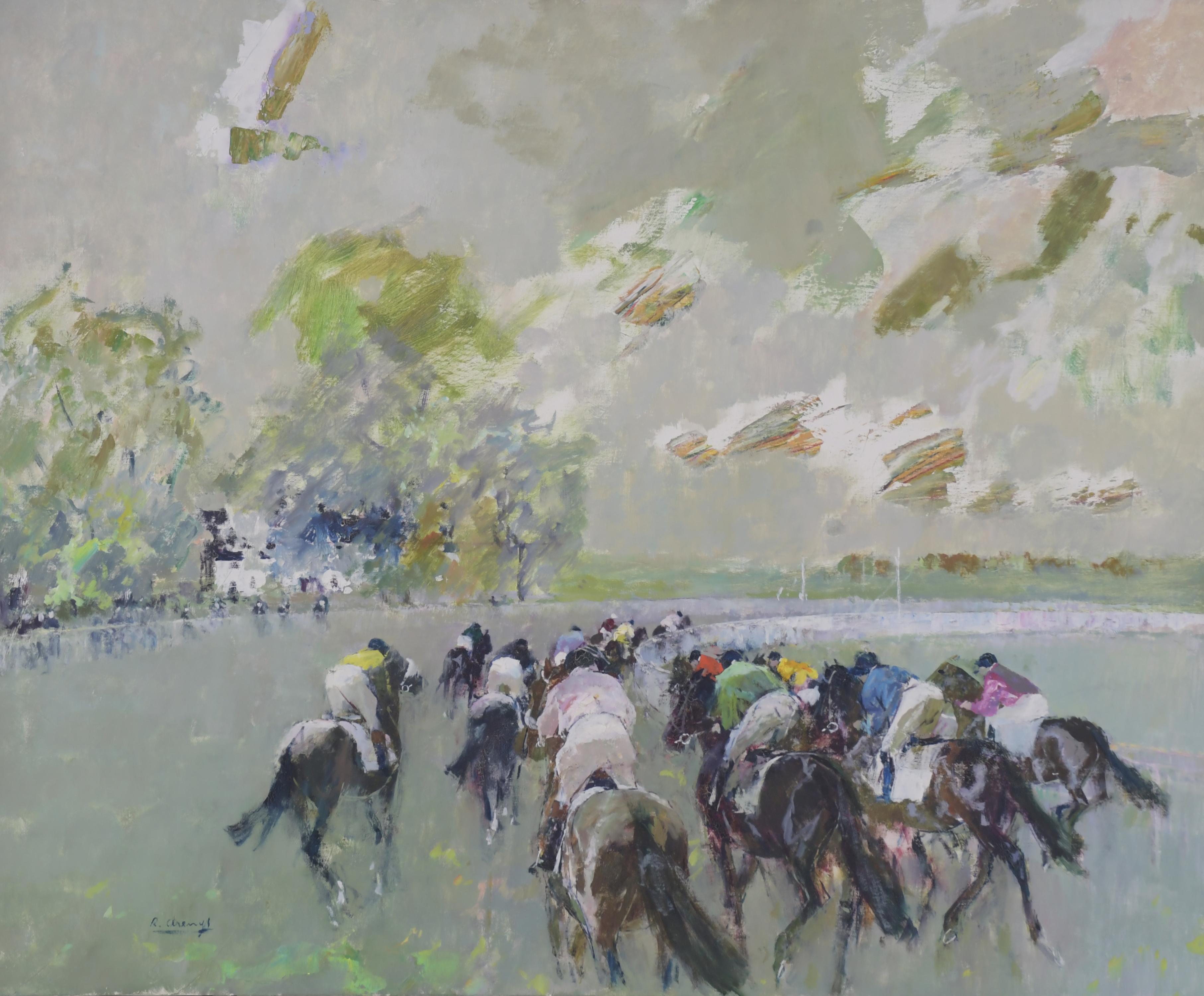 RICARD ARENYS GALDON (1914-1977). "CARRERA CABALLOS".