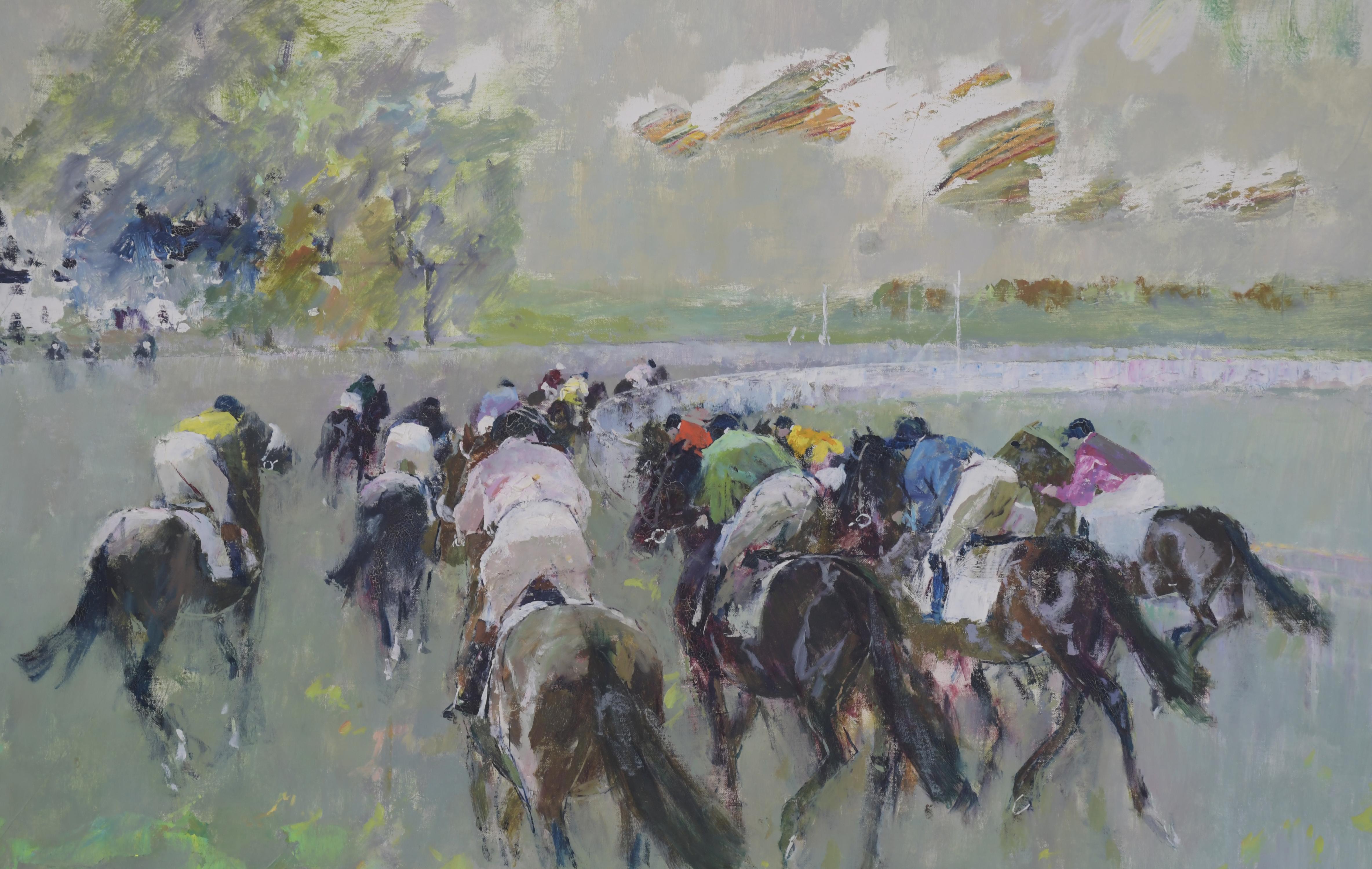 RICARD ARENYS GALDON (1914-1977). "CARRERA CABALLOS".