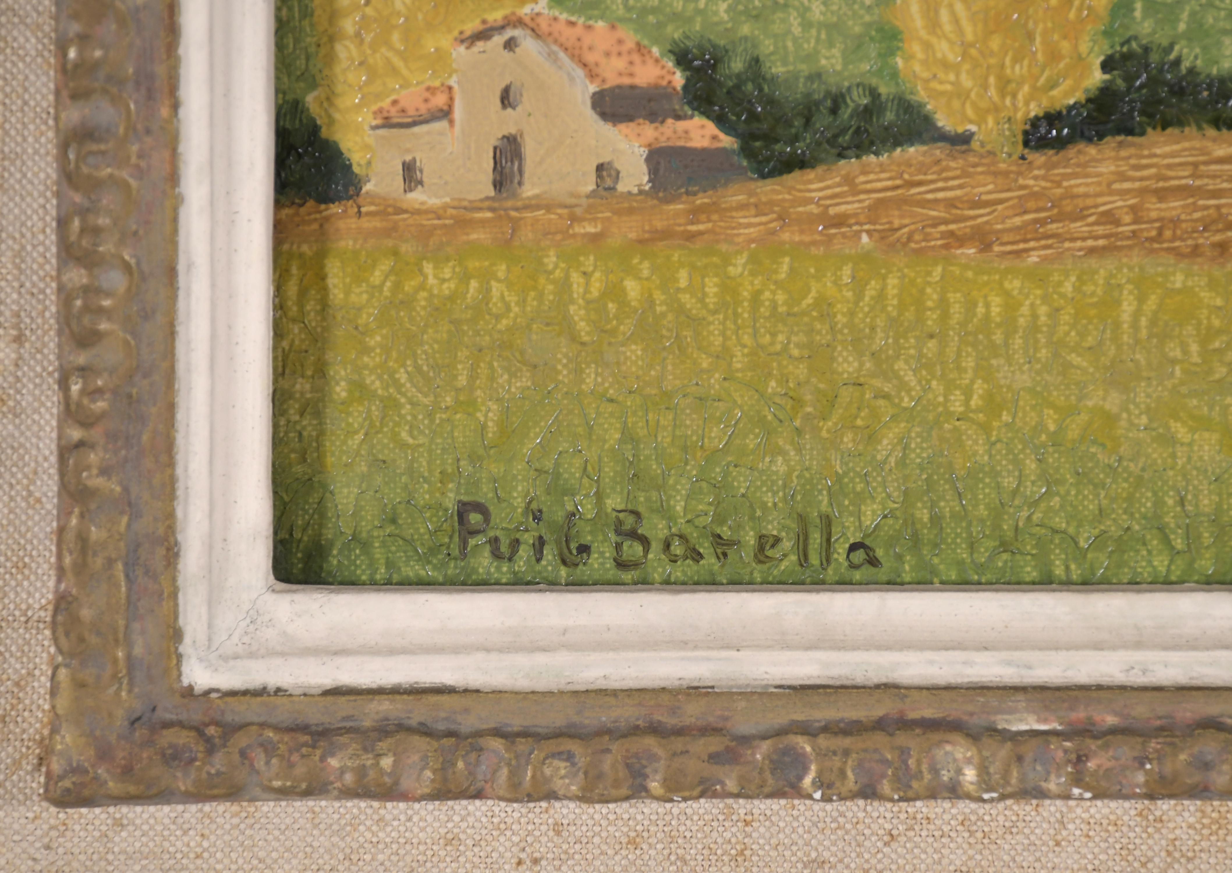 LLUÍS PUIG BARELLA (1894-1984). "PAISAJE", 1956.